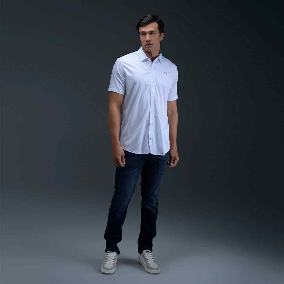 Camisa Blanca Manga Corta - miniatura 4
