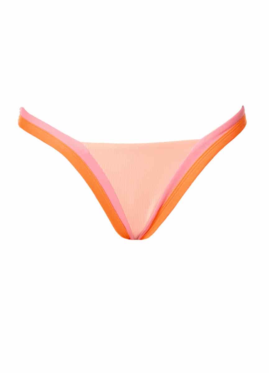 Maaji Peach Coral Trinity Regular Rise V Front Bikini Bottom - miniatura 5