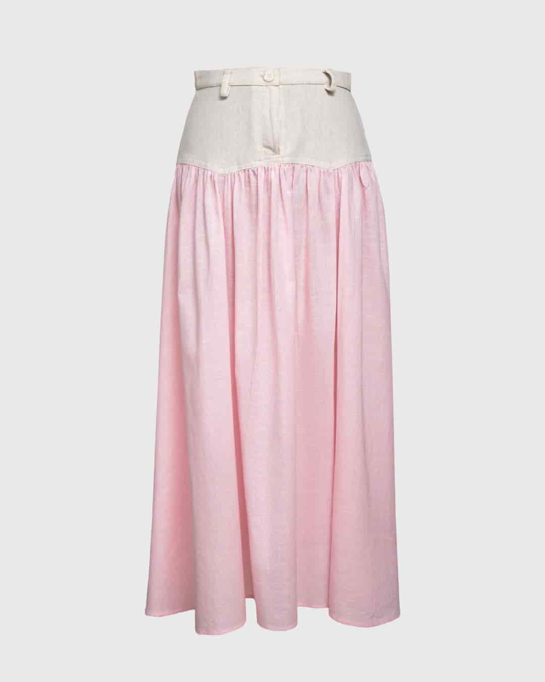 SAND STRIPE SKIRT (ROSA) - miniatura 1