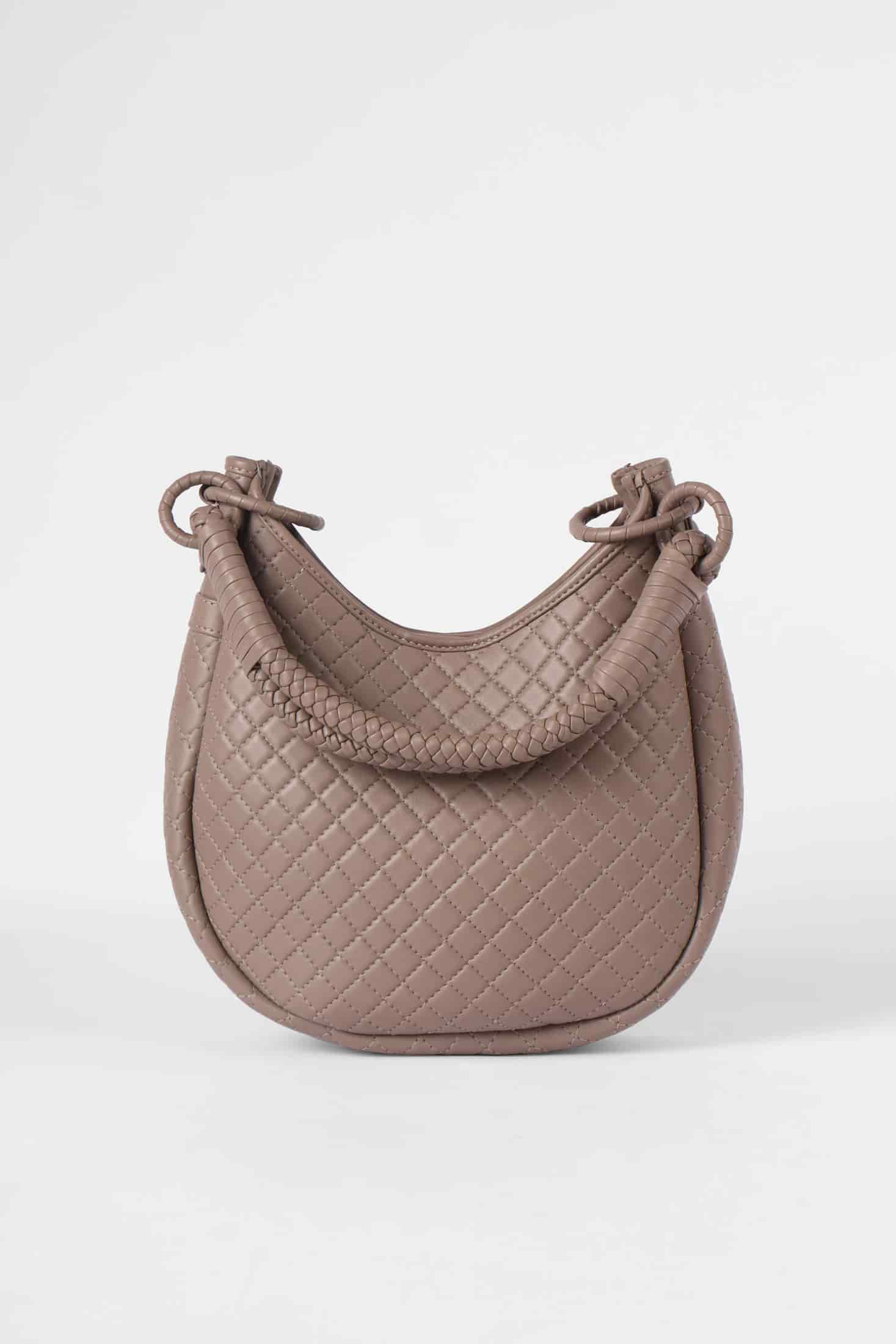 Saddle Shoulder Bag, Taupe - miniatura 5