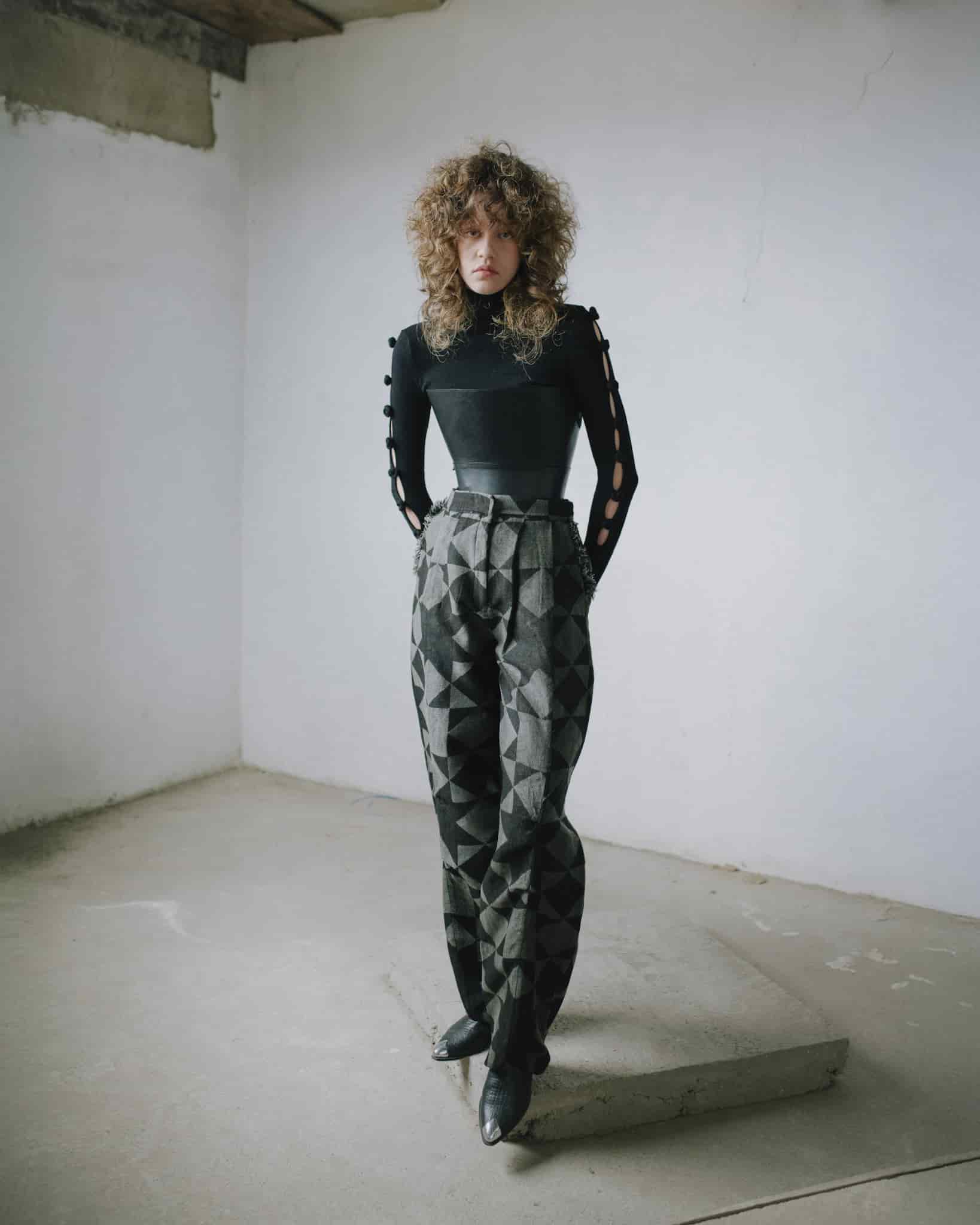 PATTERN BAGGY TROUSERS - miniatura 2