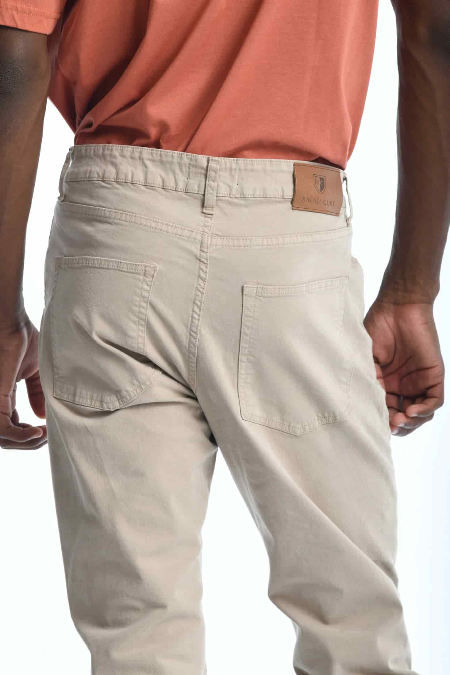 Pantalón Classic Dril 5 Bolsillos Beige - miniatura 6
