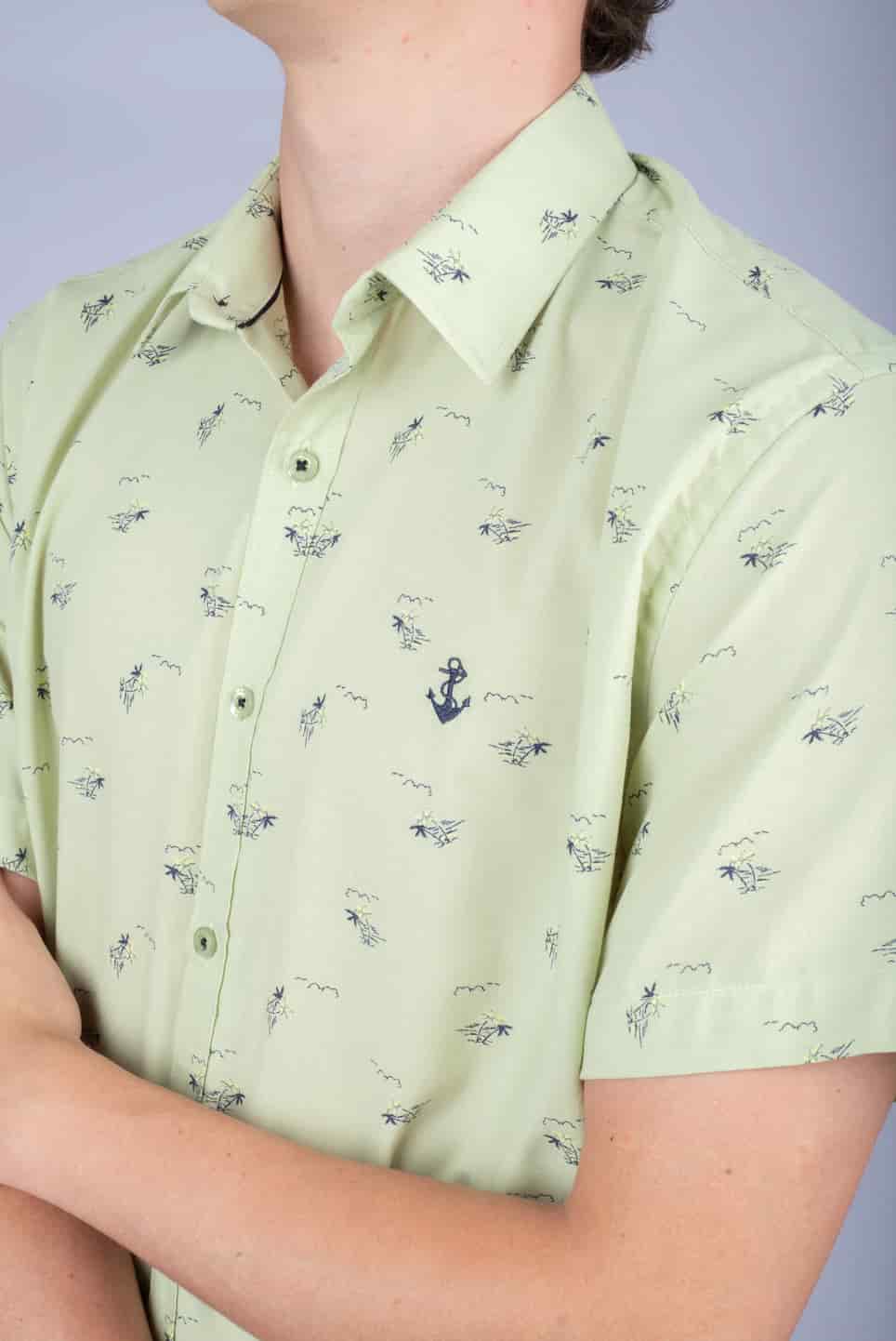 Camisa Verde Palmeras - miniatura 2