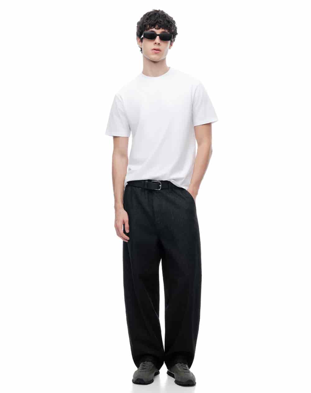 Camiseta manga corta regular blanco hombre - miniatura 5