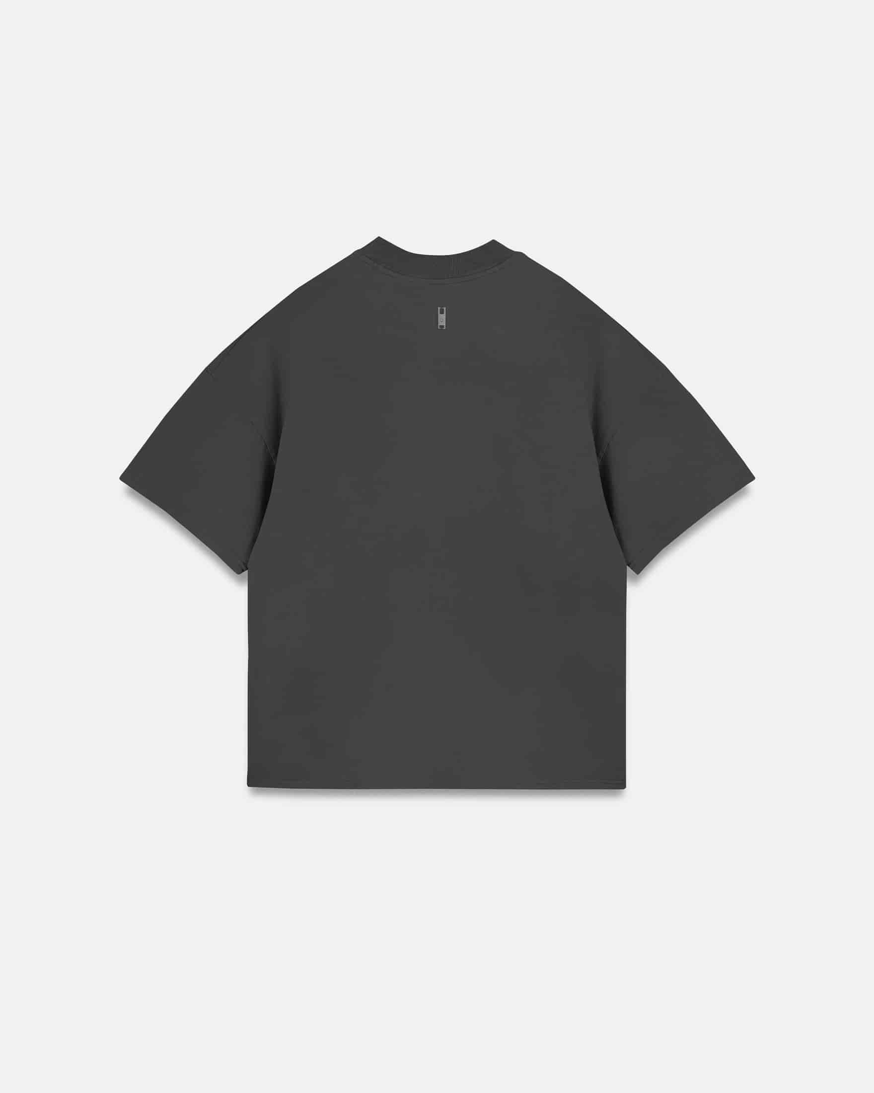 Line Basic Label Boxy Fit Tshirt Vintage Gray - miniatura 3