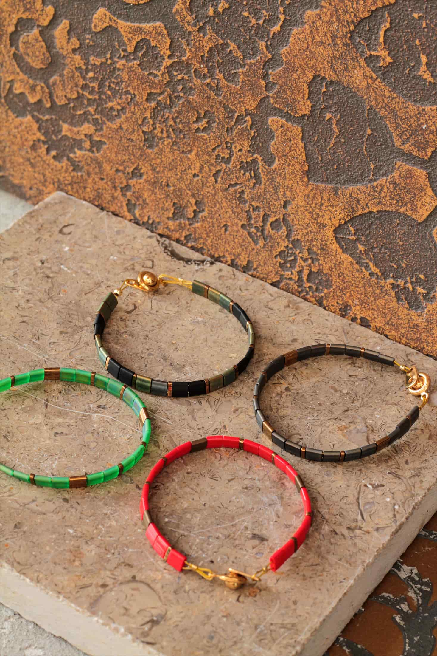 Brazalete Miyuki Tila Oxido 5mm - miniatura 3