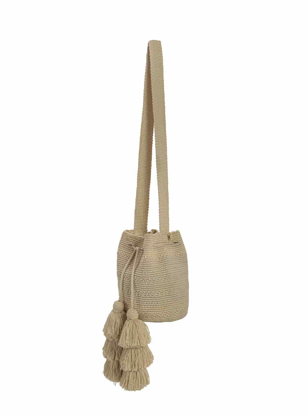 Medium Mochila  Wayuu Basic Sand - miniatura 3