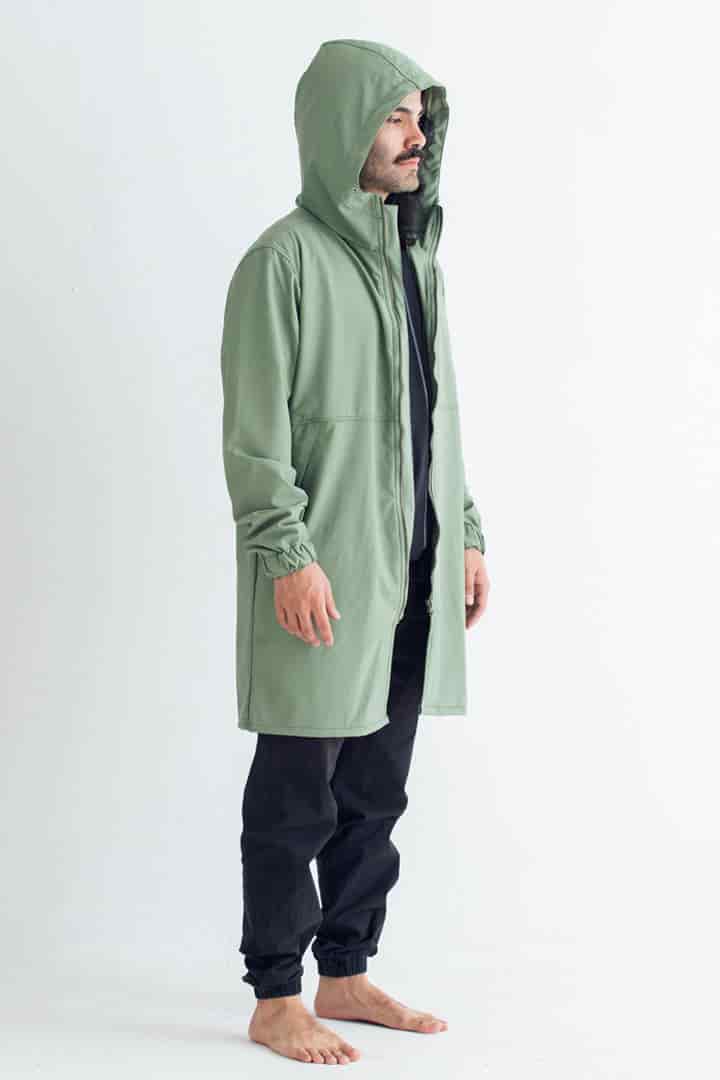 Chaqueta para lluvia verde - miniatura 3