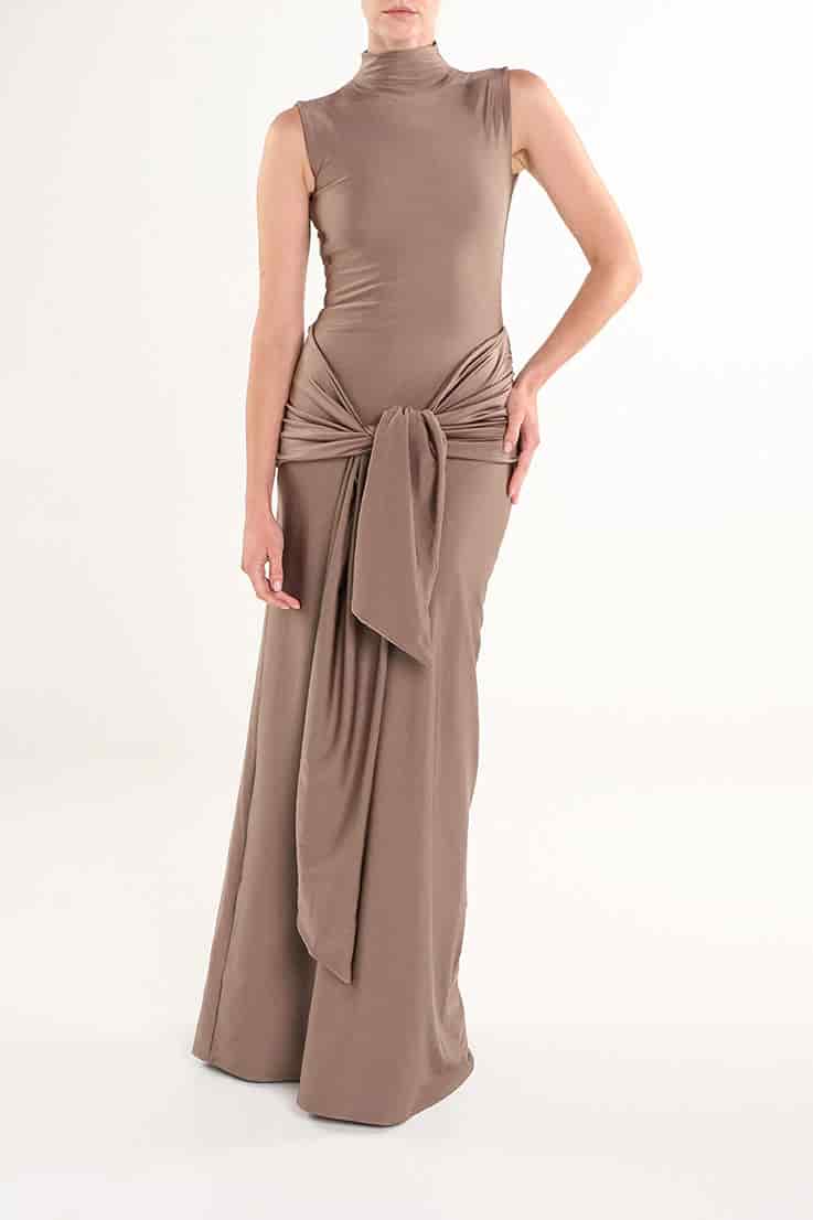 SEPPIA ASIL LONG DRESS - miniatura 1