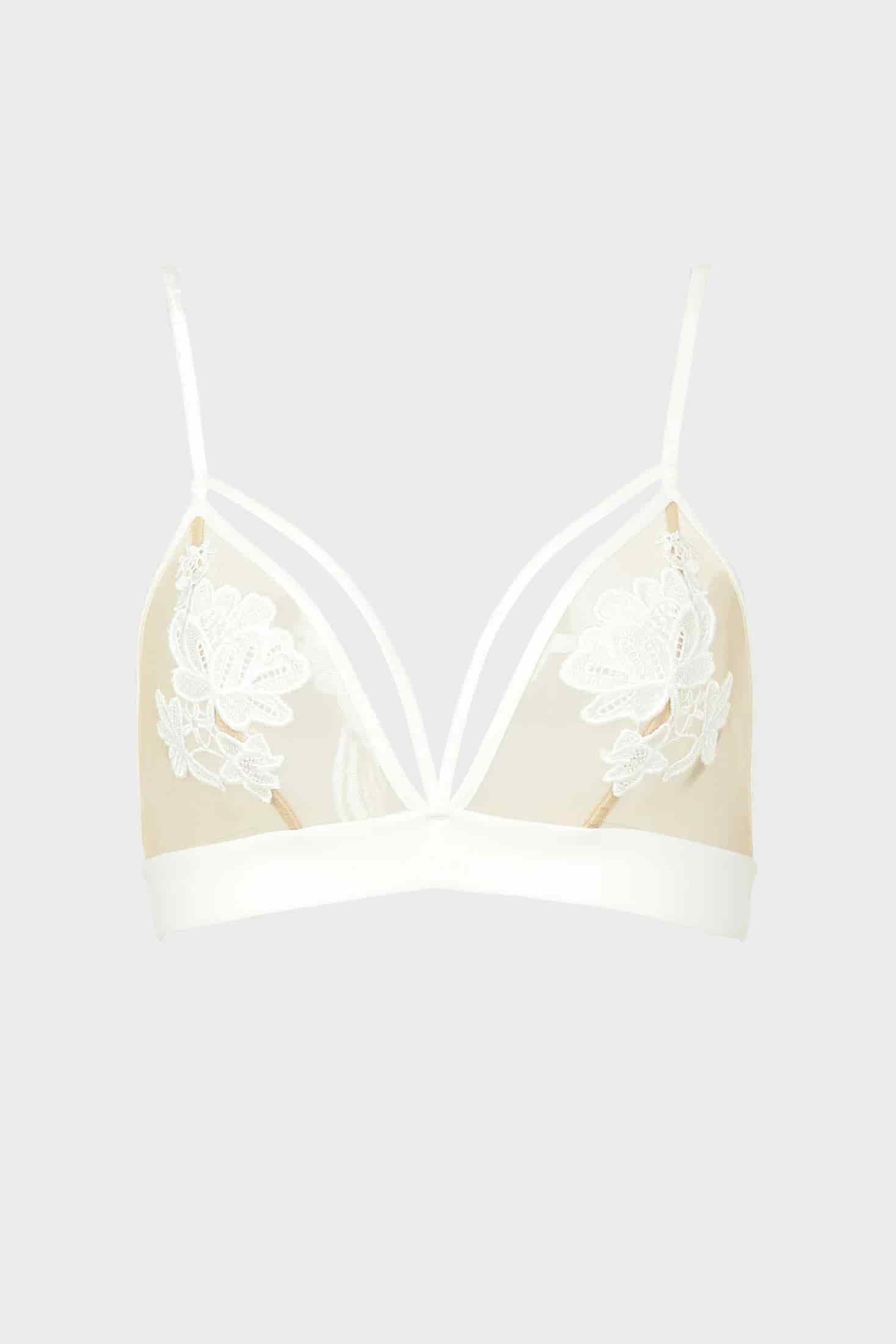 BRALETTE ELLIPSE SEXY CON TIRAS AL FRENTE DELUXE CRUDO - miniatura 4