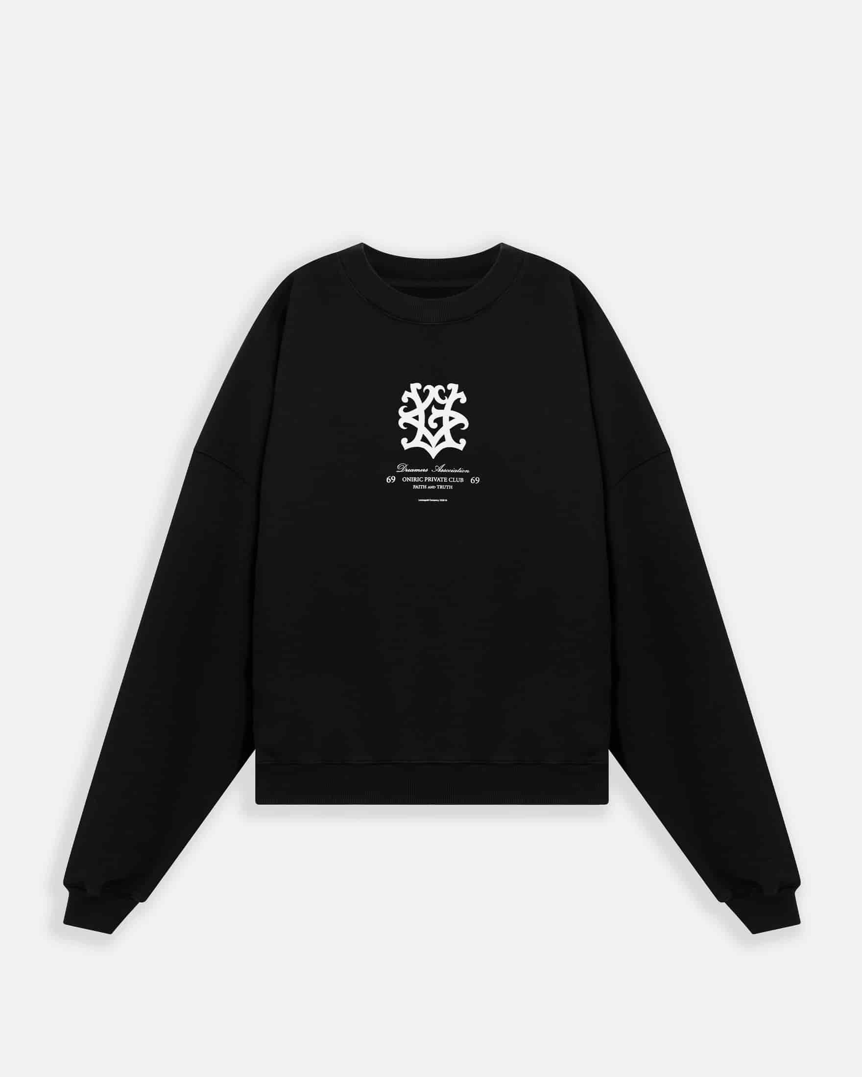 Line UG Monogram Boxy Fit Crewneck Black - miniatura 3