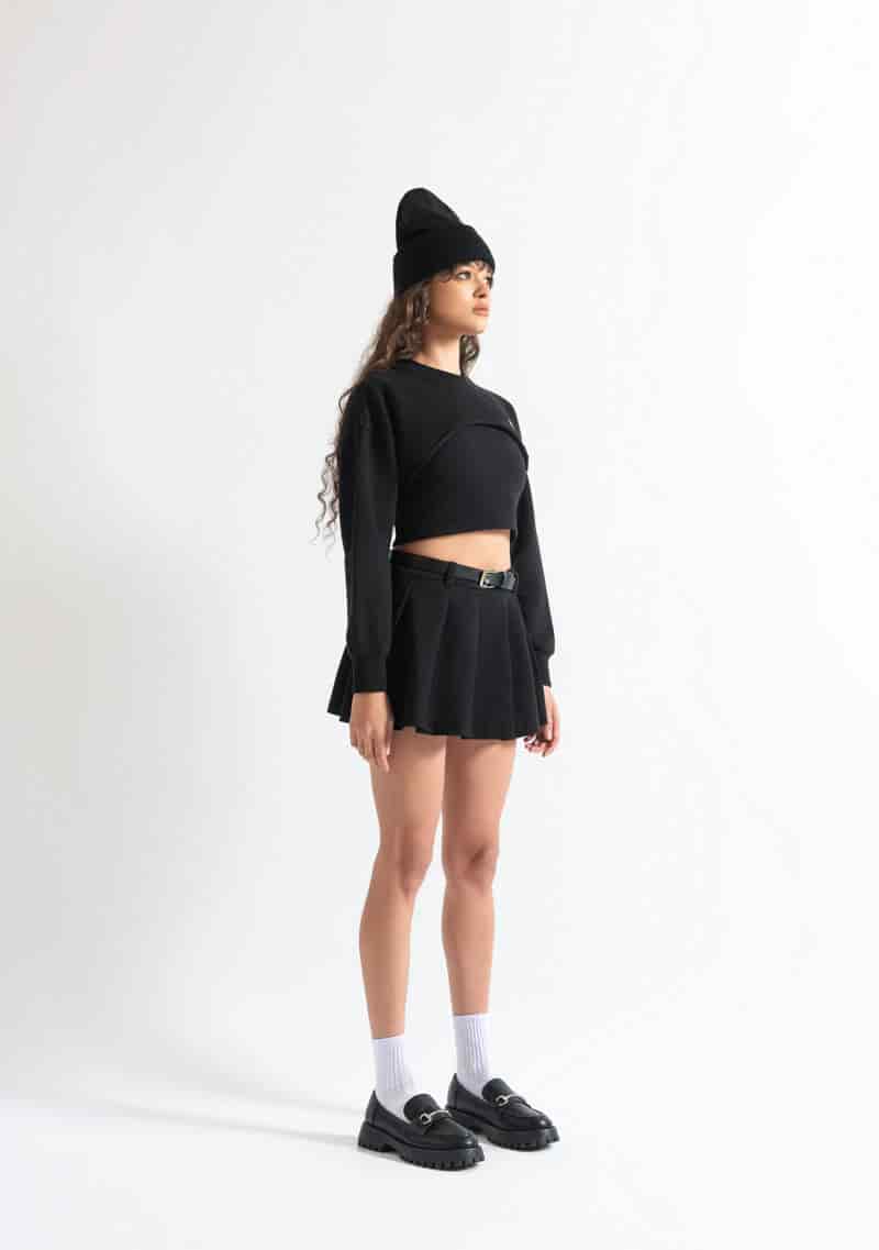 Monclair black crewneck - miniatura 5