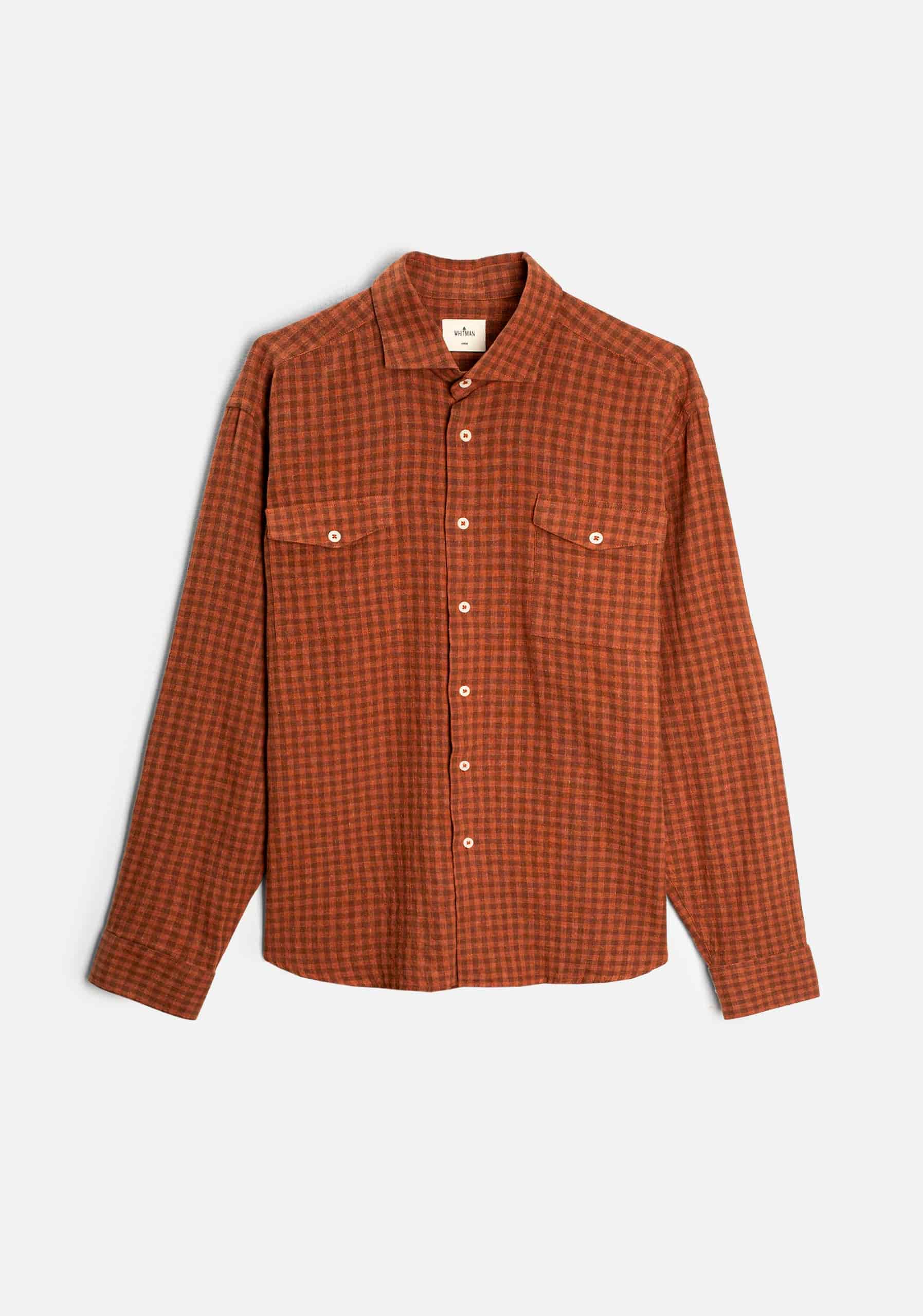 Camisa H CF Laurence Cuadros Med Terracota - miniatura 2