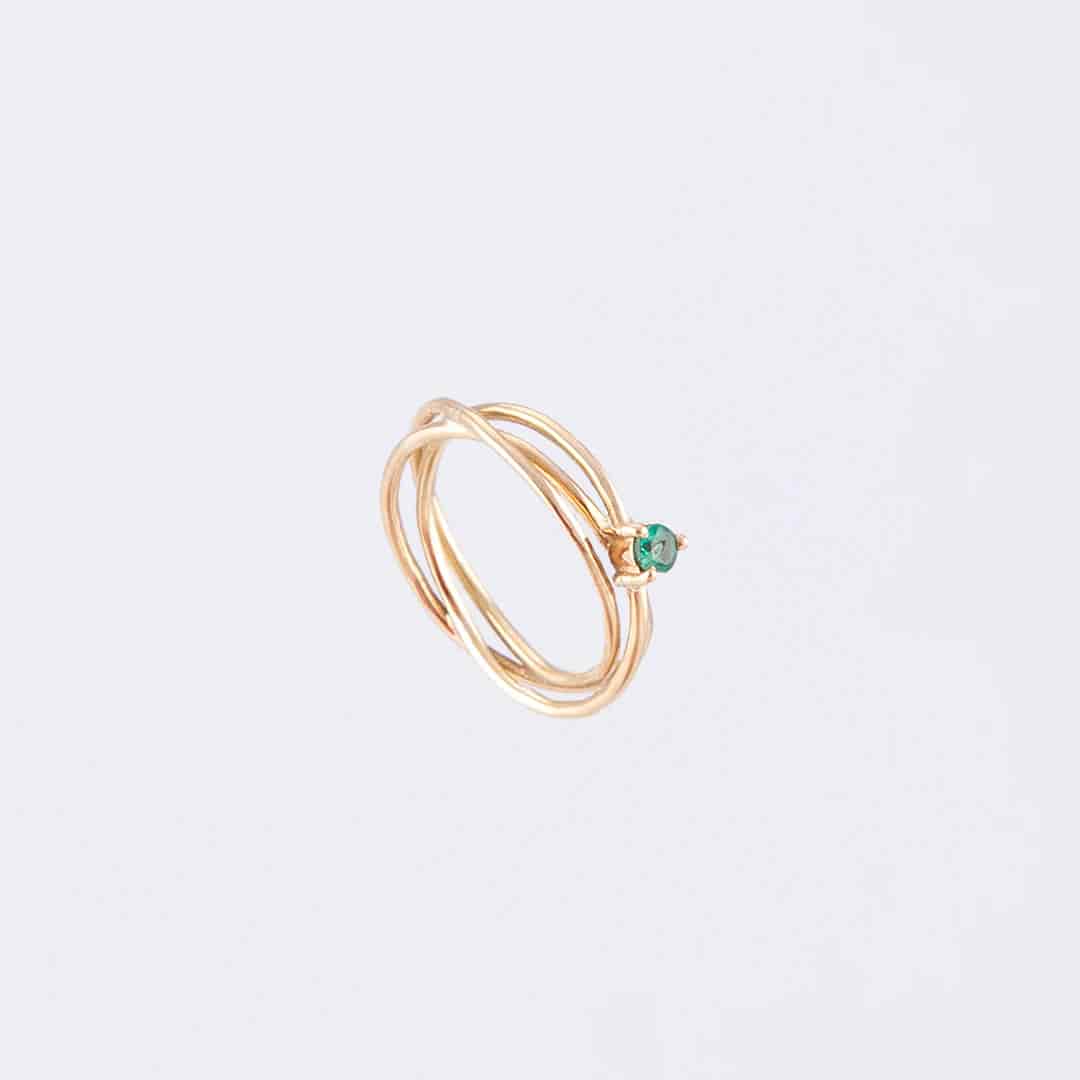 Anillo Alma Esmeralda Oro 18K - miniatura 1