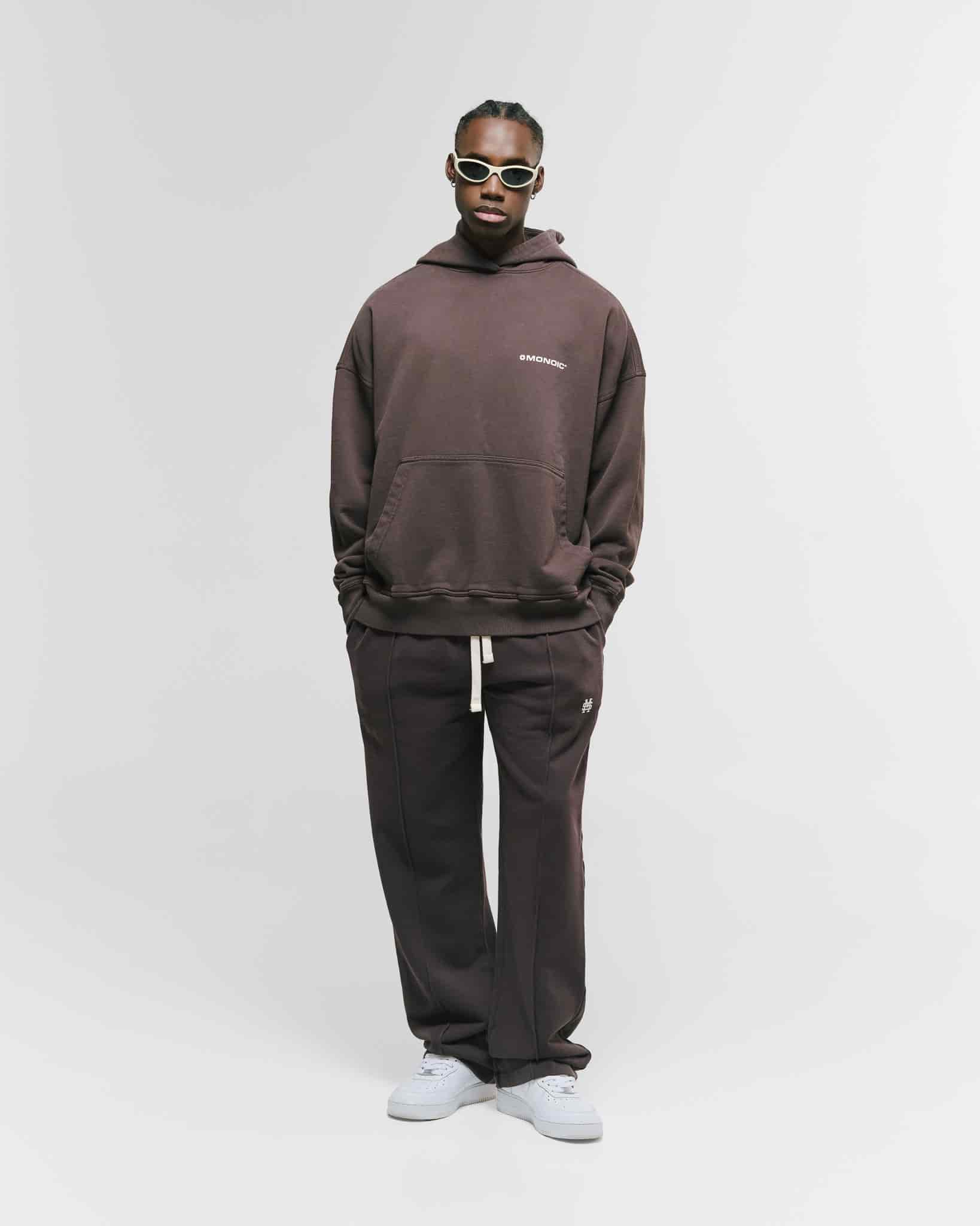 Hoodie Oversized Básico V4 - Café Chocolate - miniatura 3