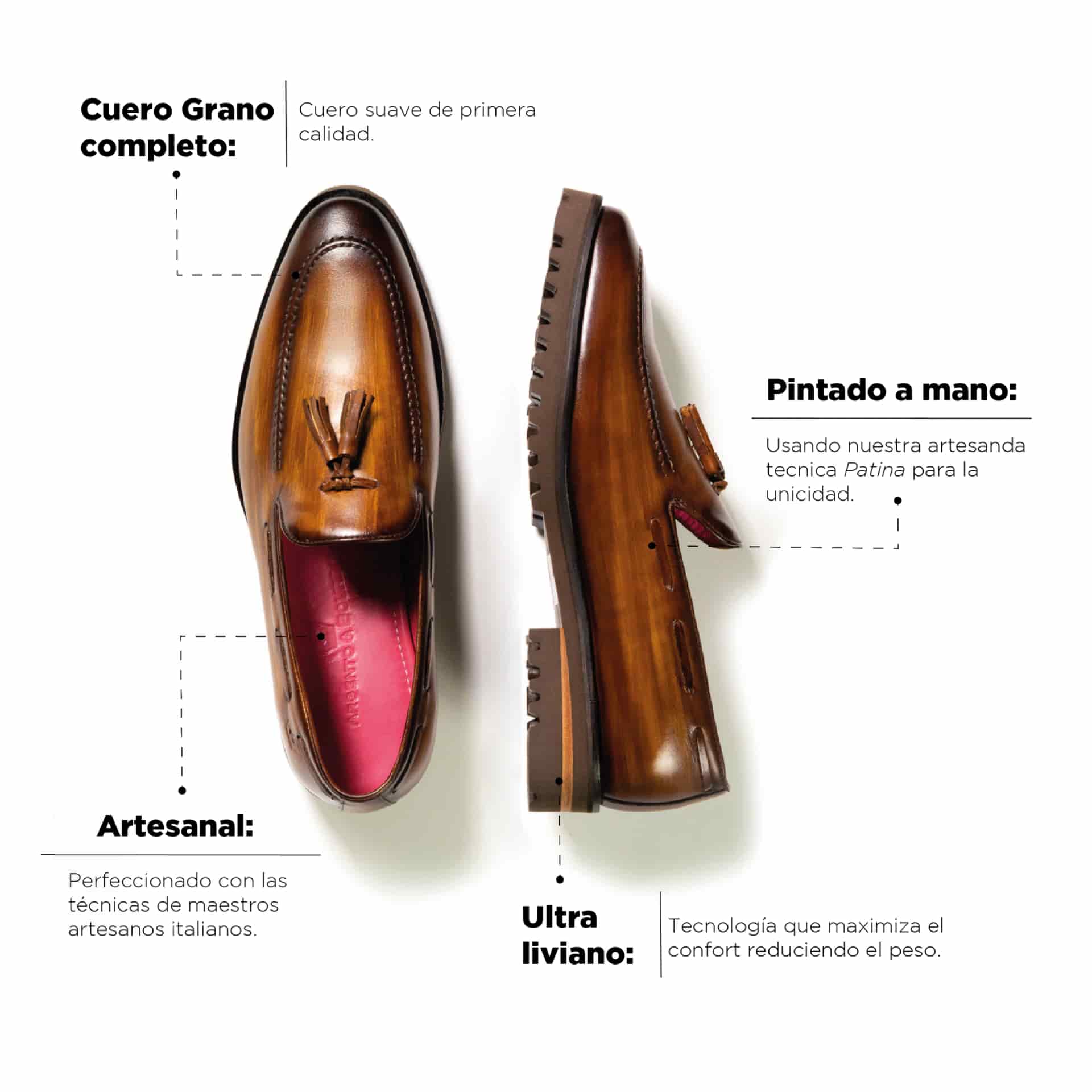 Mocasín Venetto Caramelo Suela Ultraliviana sale - miniatura 4