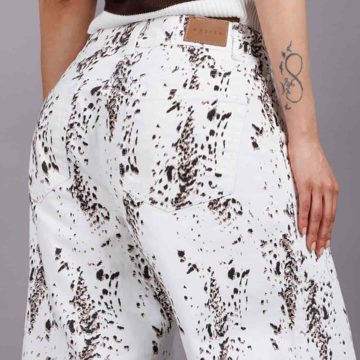 Jean Wide Leg Marfil Ax-3109 Rigido - miniatura 4