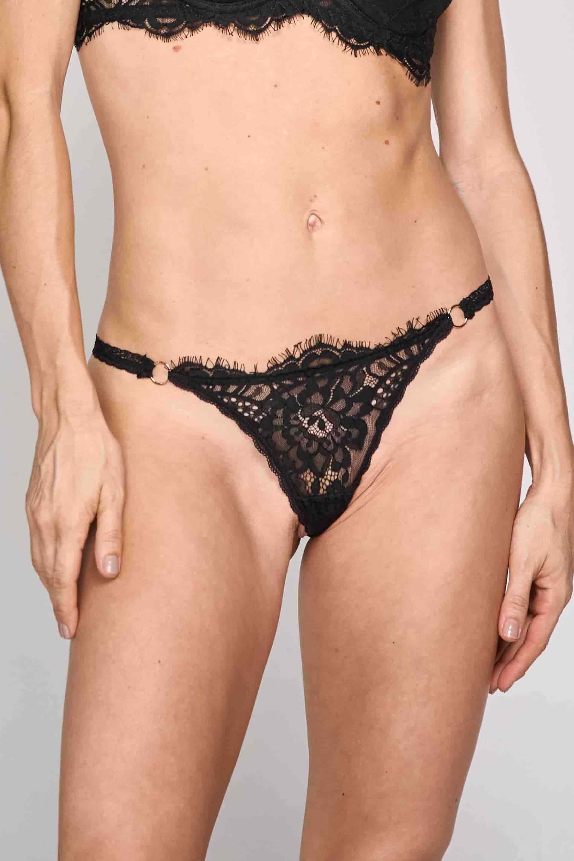 BRASILERA HILO SEXY ELLIPSE NEGRO - miniatura 2