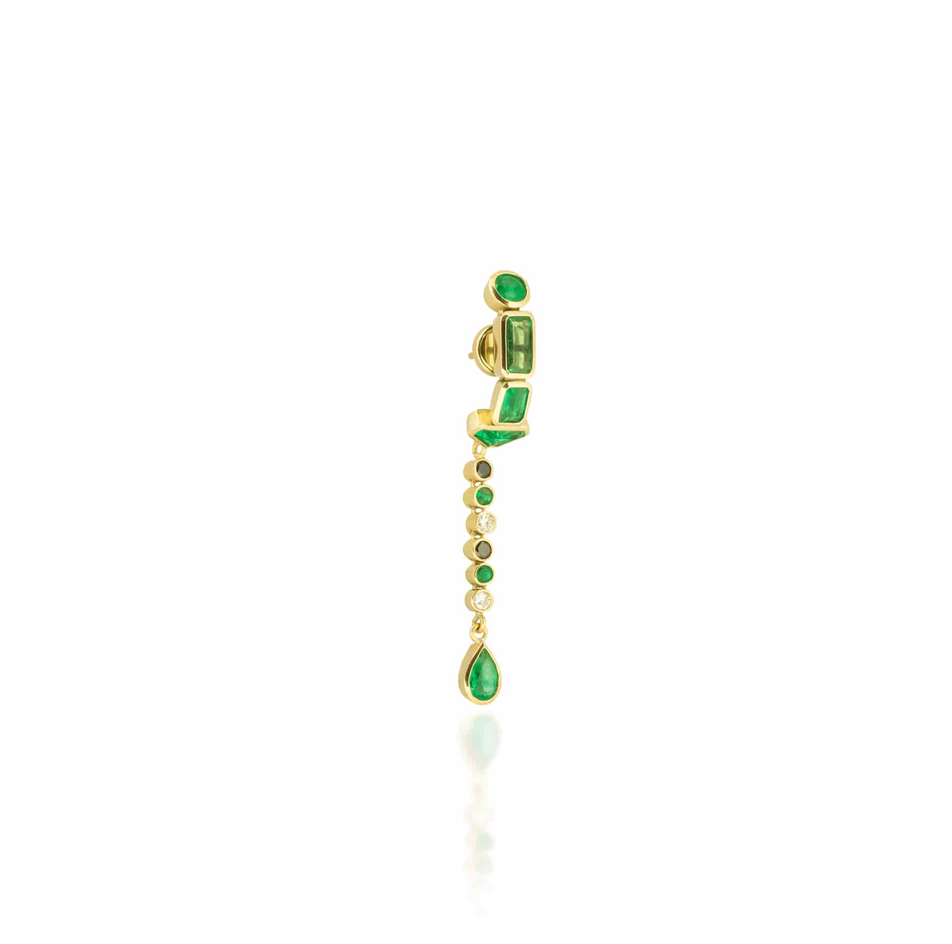 Arete Linea de Esmeraldas y Diamantes - miniatura 1