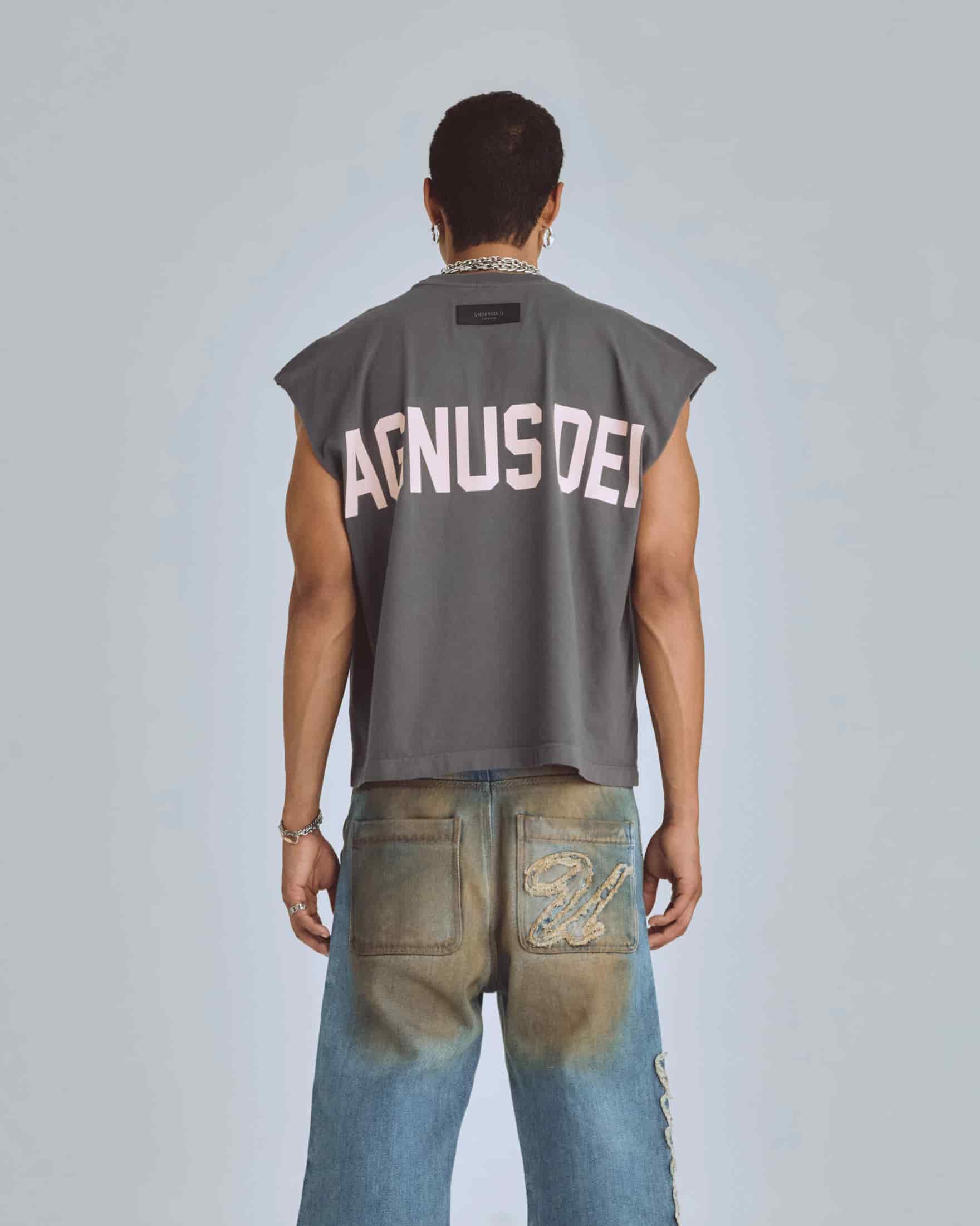 Agnus Dei UNDRGLD Sleeveless Tshirt Vintage Gray - miniatura 7