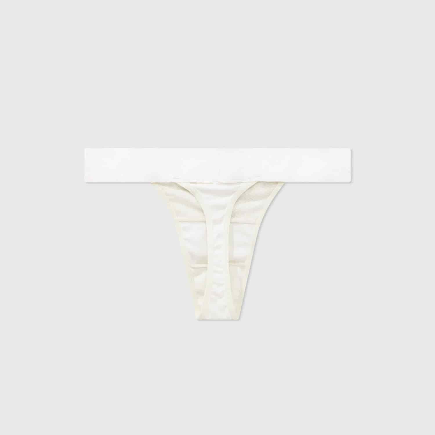 Mesh Cut-Out Bottom - Cream - miniatura 4