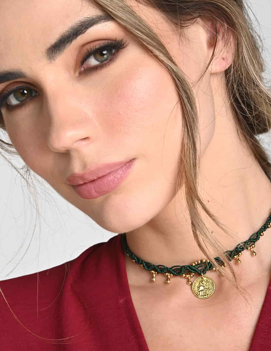 Choker Lía Oil Green - miniatura 2