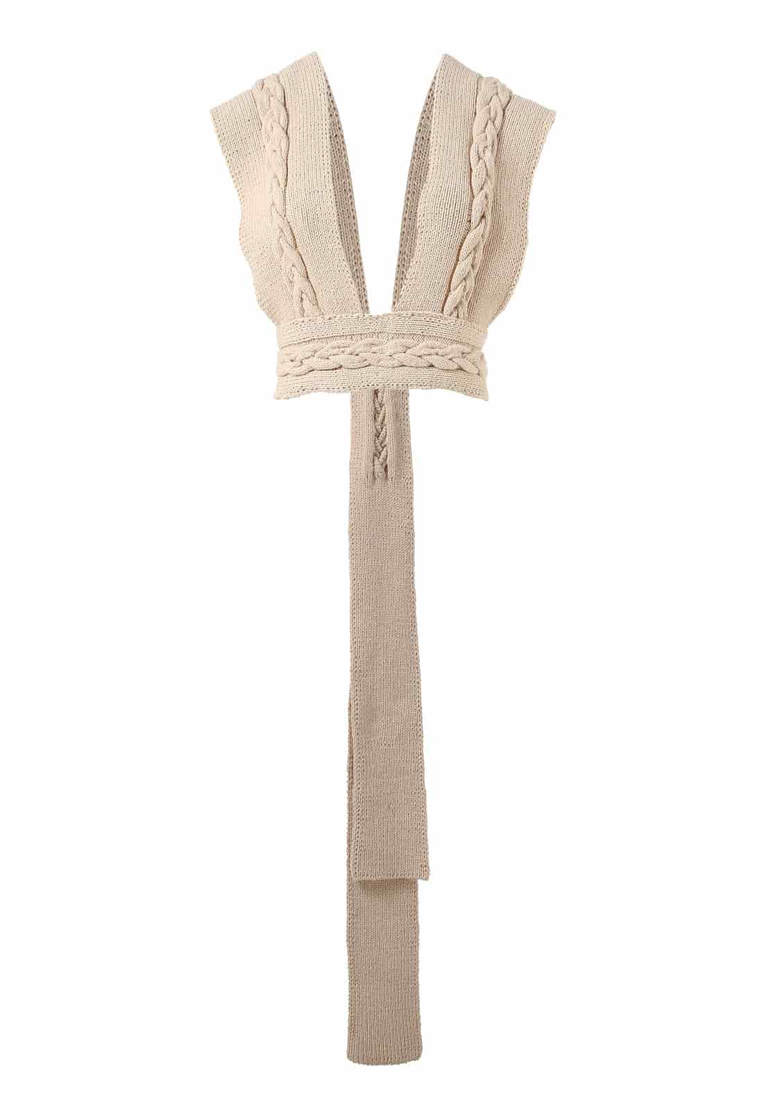 BRAIDED BAND KNITTED TOP - miniatura 1