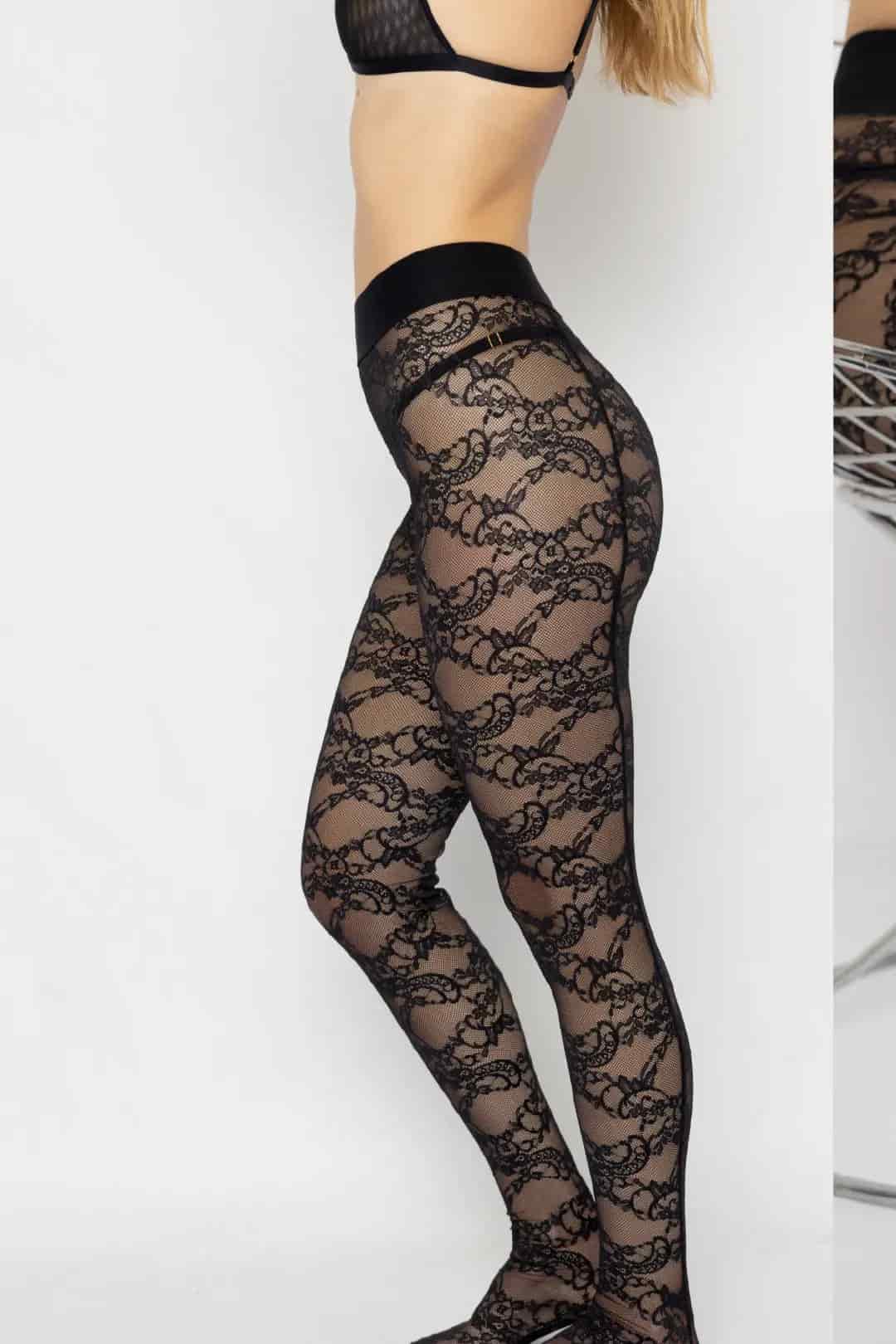 MEDIAS PANTALON NINA NEGRO - miniatura 2