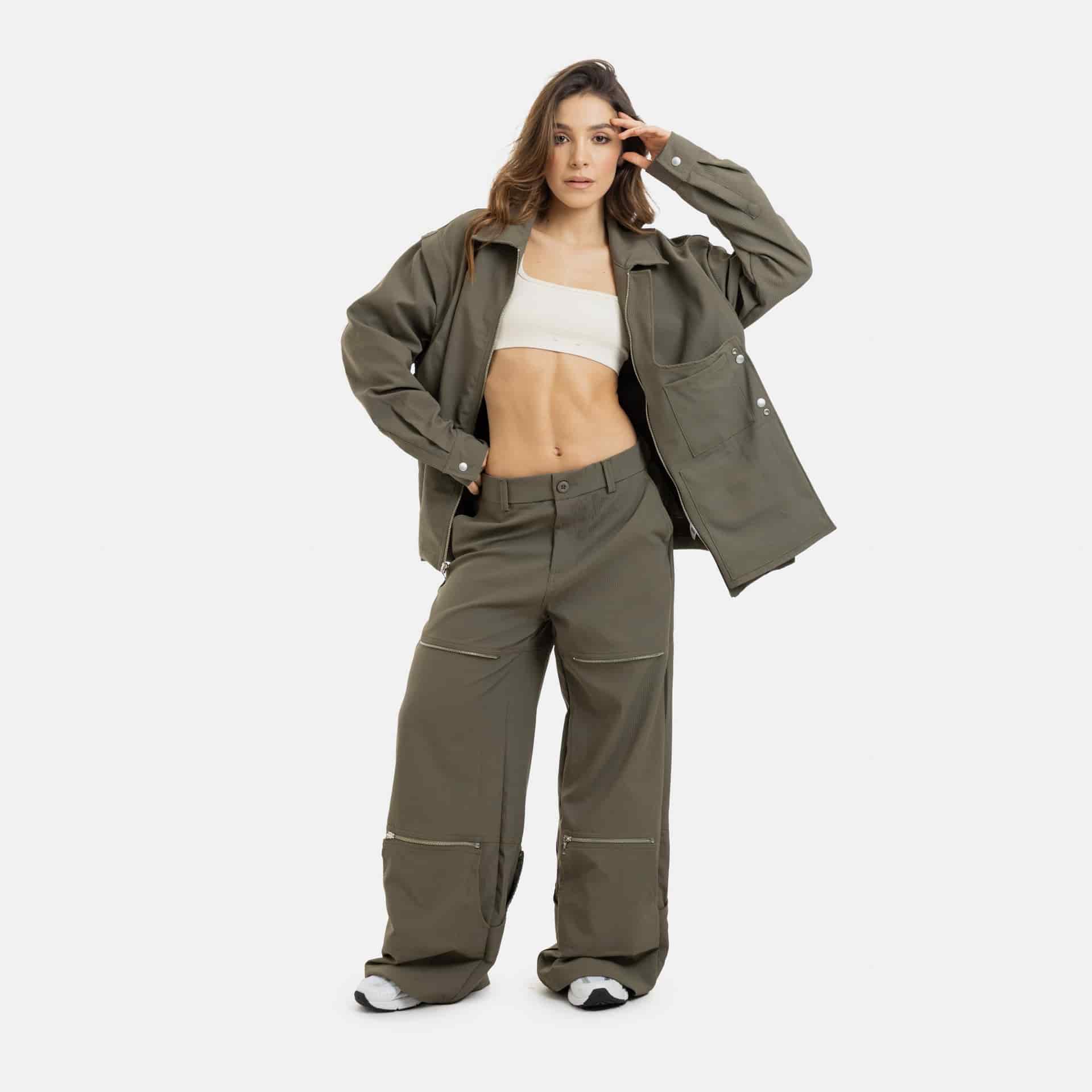 Convertible Utility Jacket Military Green - miniatura 16