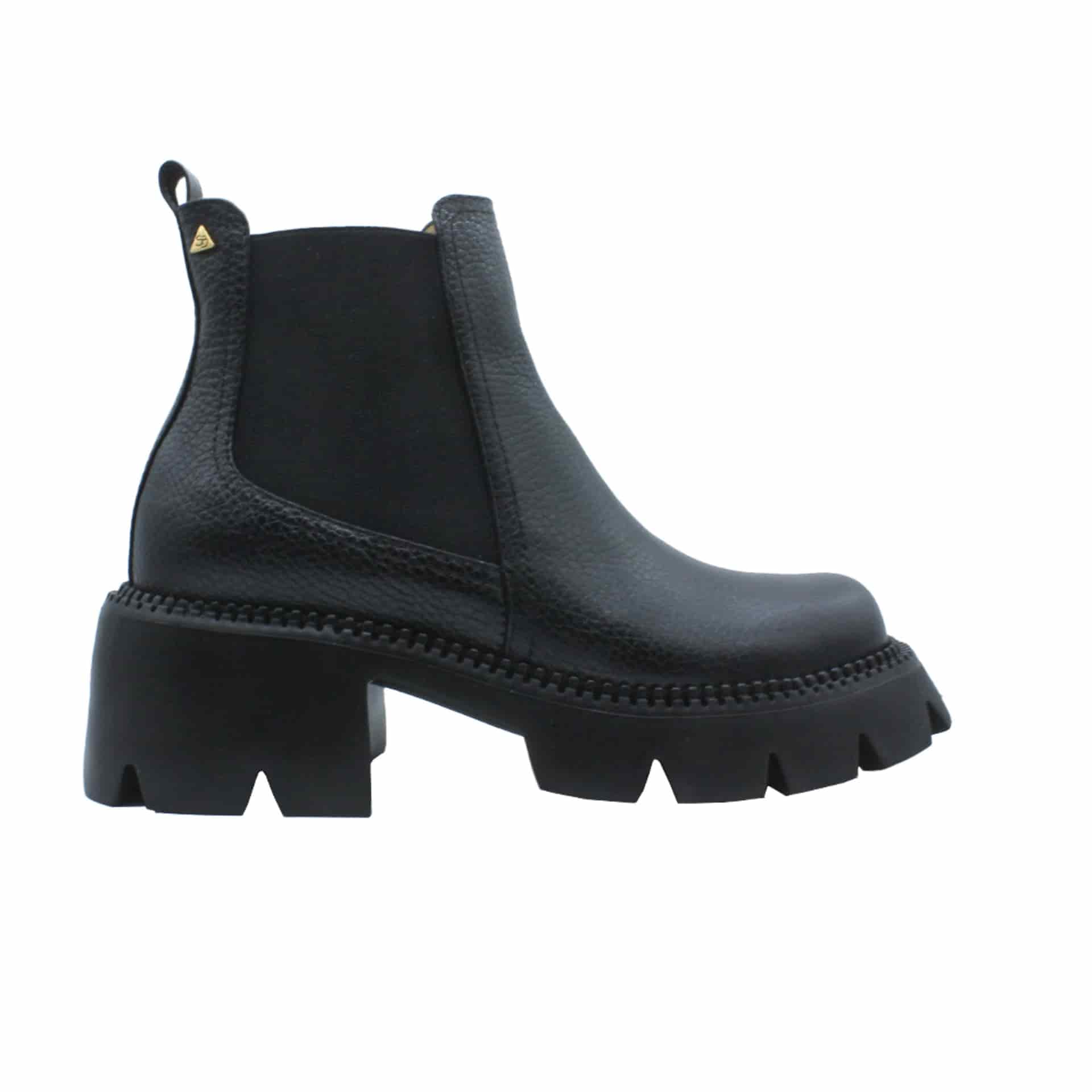 "Berlín" Botas Caña Baja en Cuero - miniatura 1