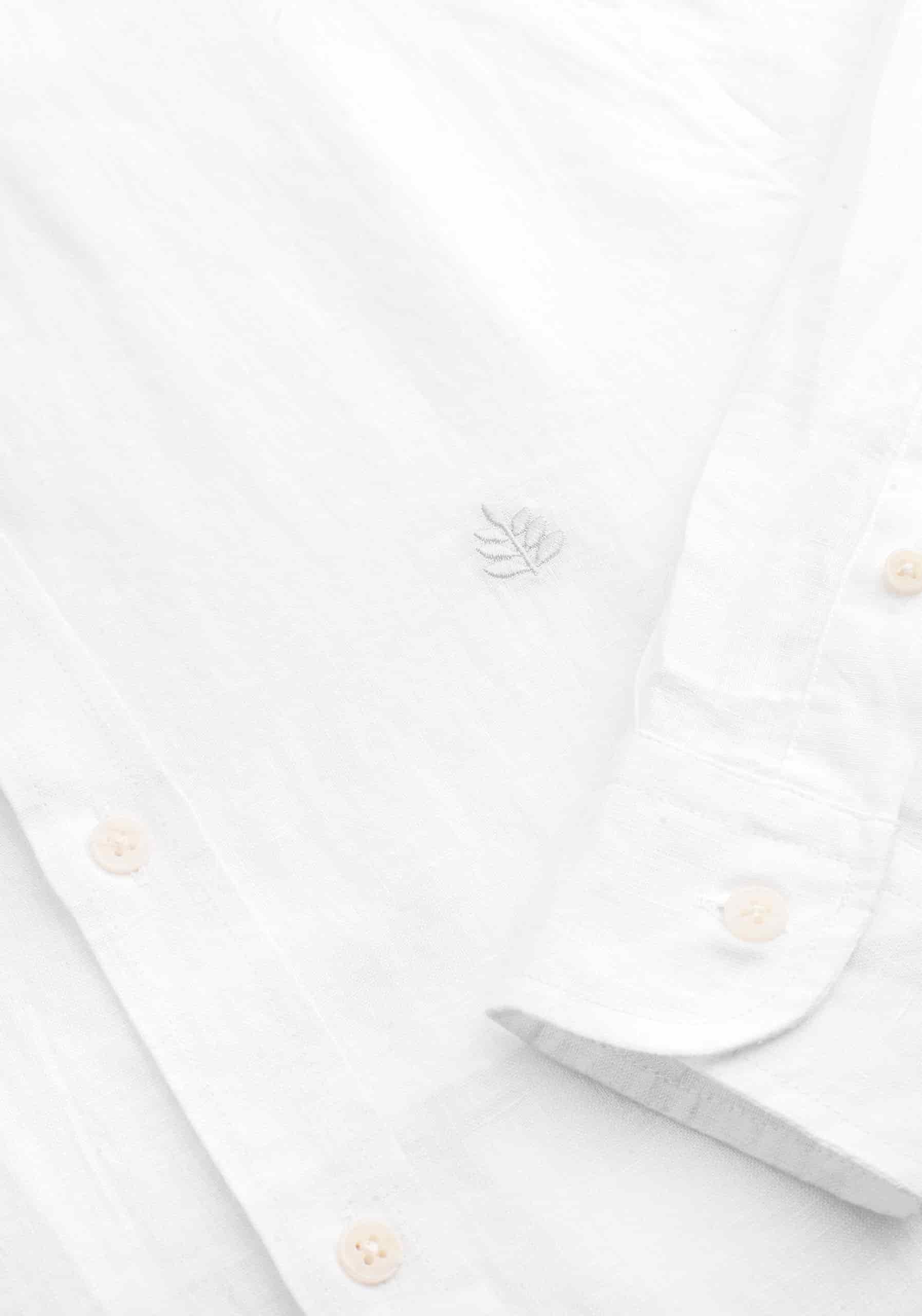 Camisa H CBD Lino L-Atn Blanco - miniatura 3
