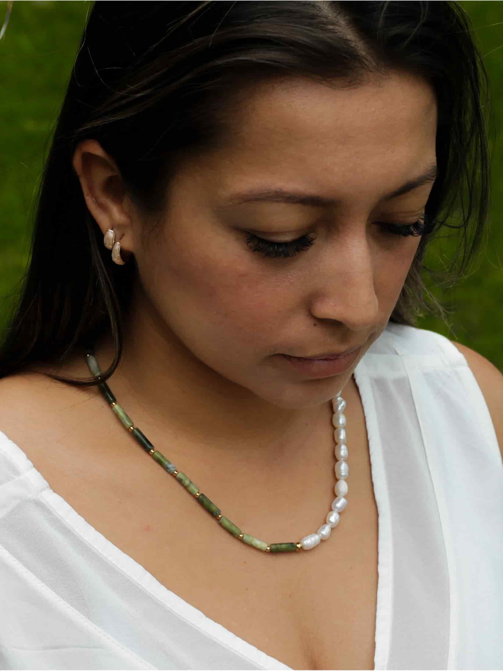 Collar Perla de Rio y Jade - miniatura 3