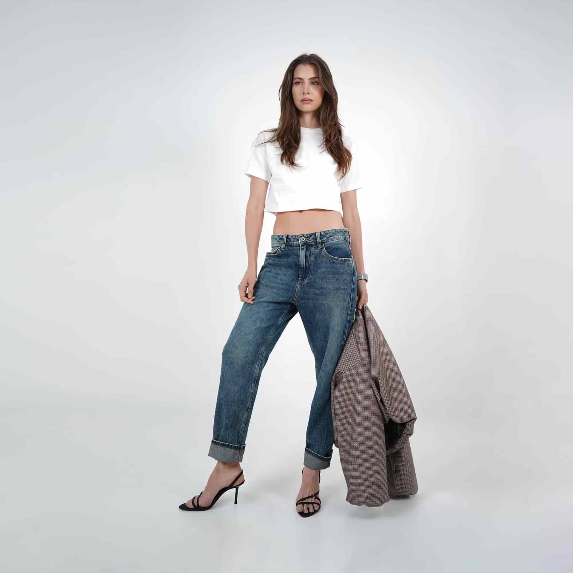 Jean Tiro Alto Bota Skinny - miniatura 5