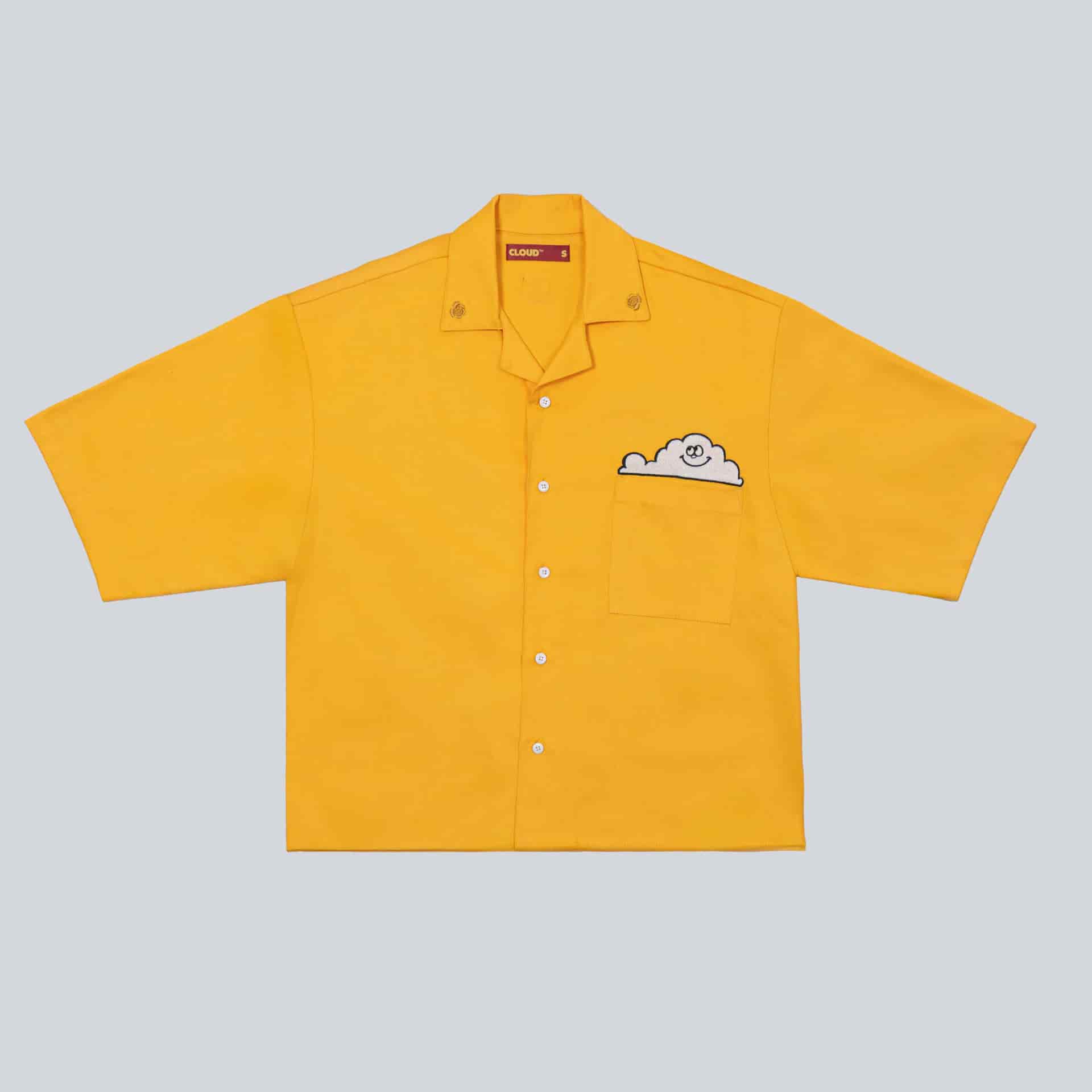 Camisa de botones nube amarilla - miniatura 1