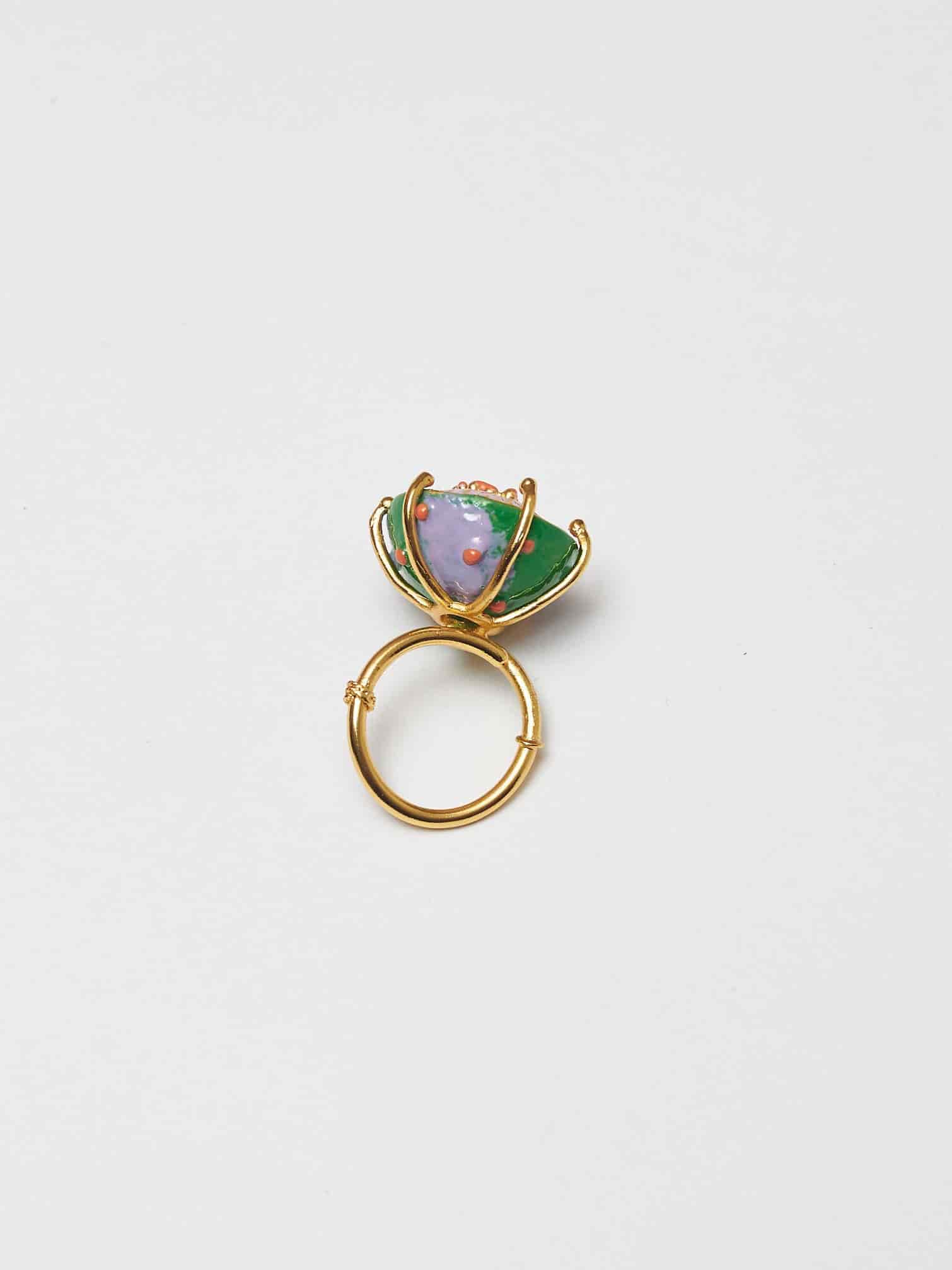 GREEN MIDI HAT RING - miniatura 3