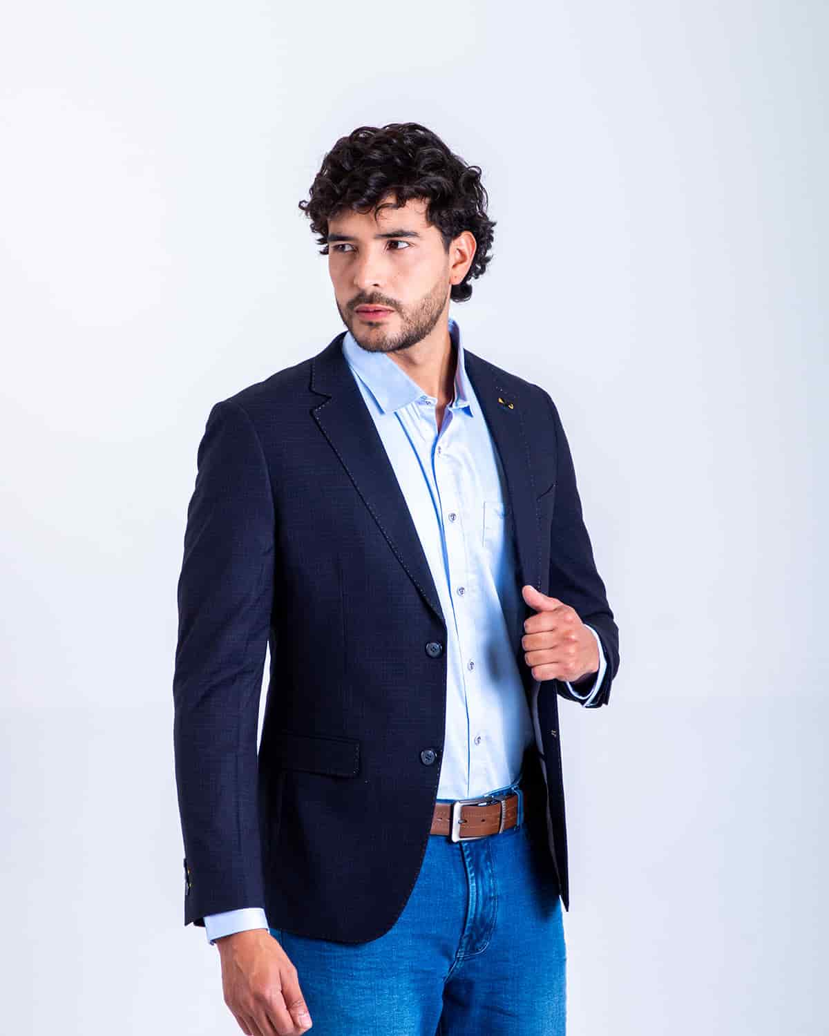 Blazer azul para hombre - miniatura 2