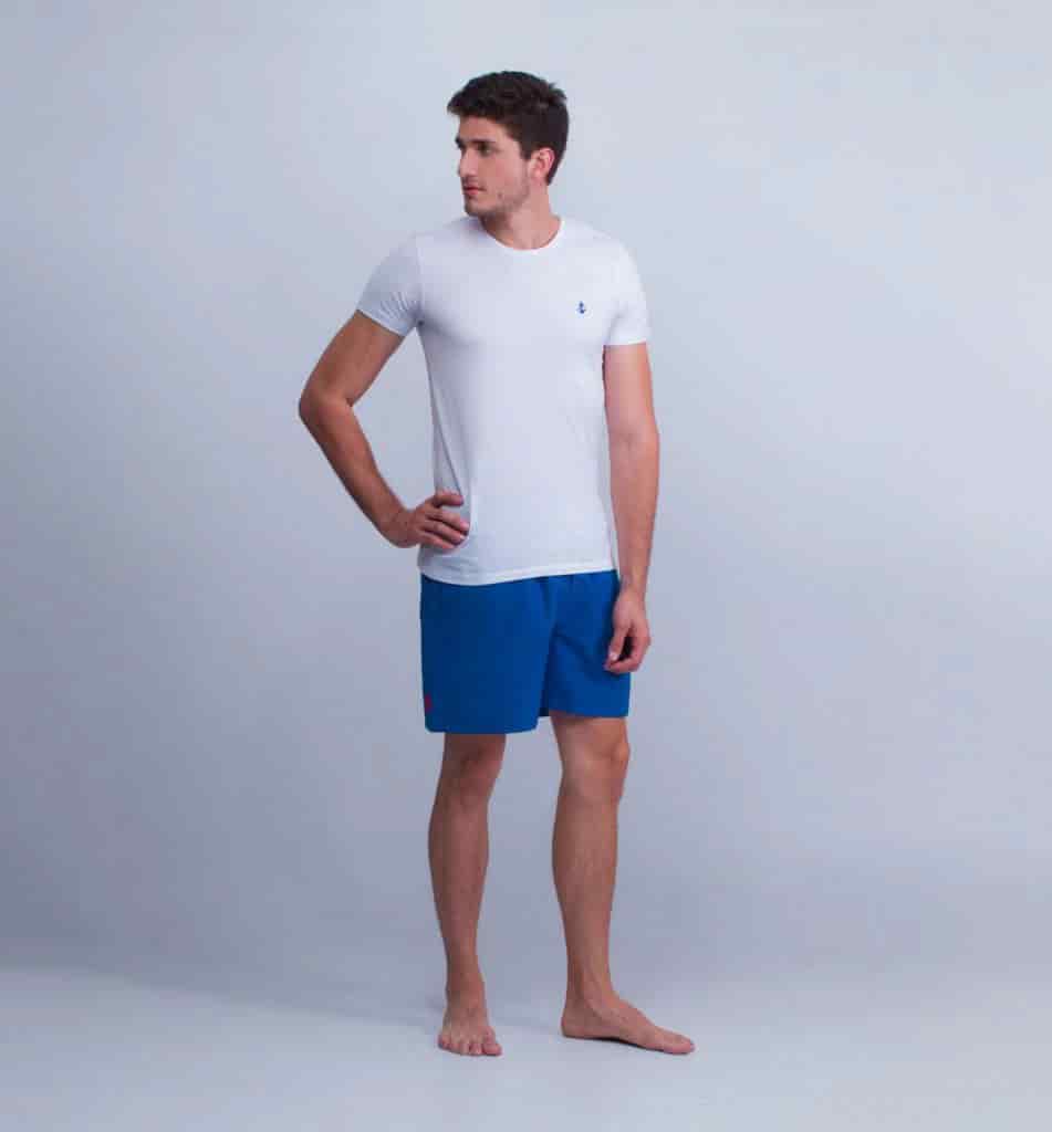 Camiseta Blanca con Ancla Azul - miniatura 1
