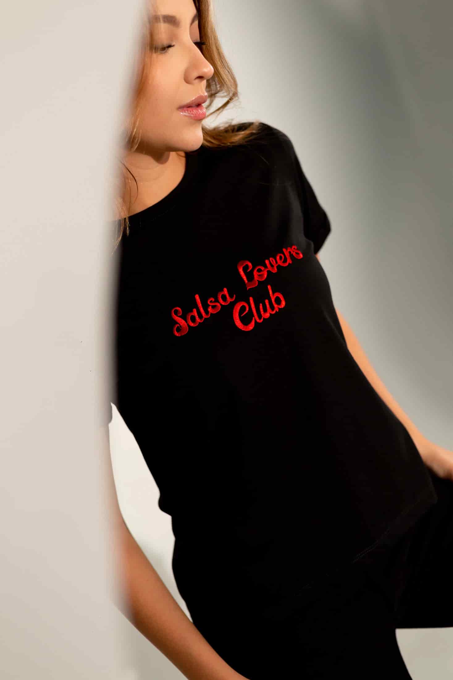 Salsa Lovers Club Embroidered Oversized Tee - miniatura 5