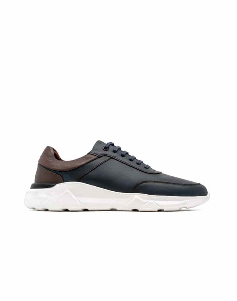 Zapato deportivo liviano para hombre en cuero liso REF KALE01 - miniatura 1