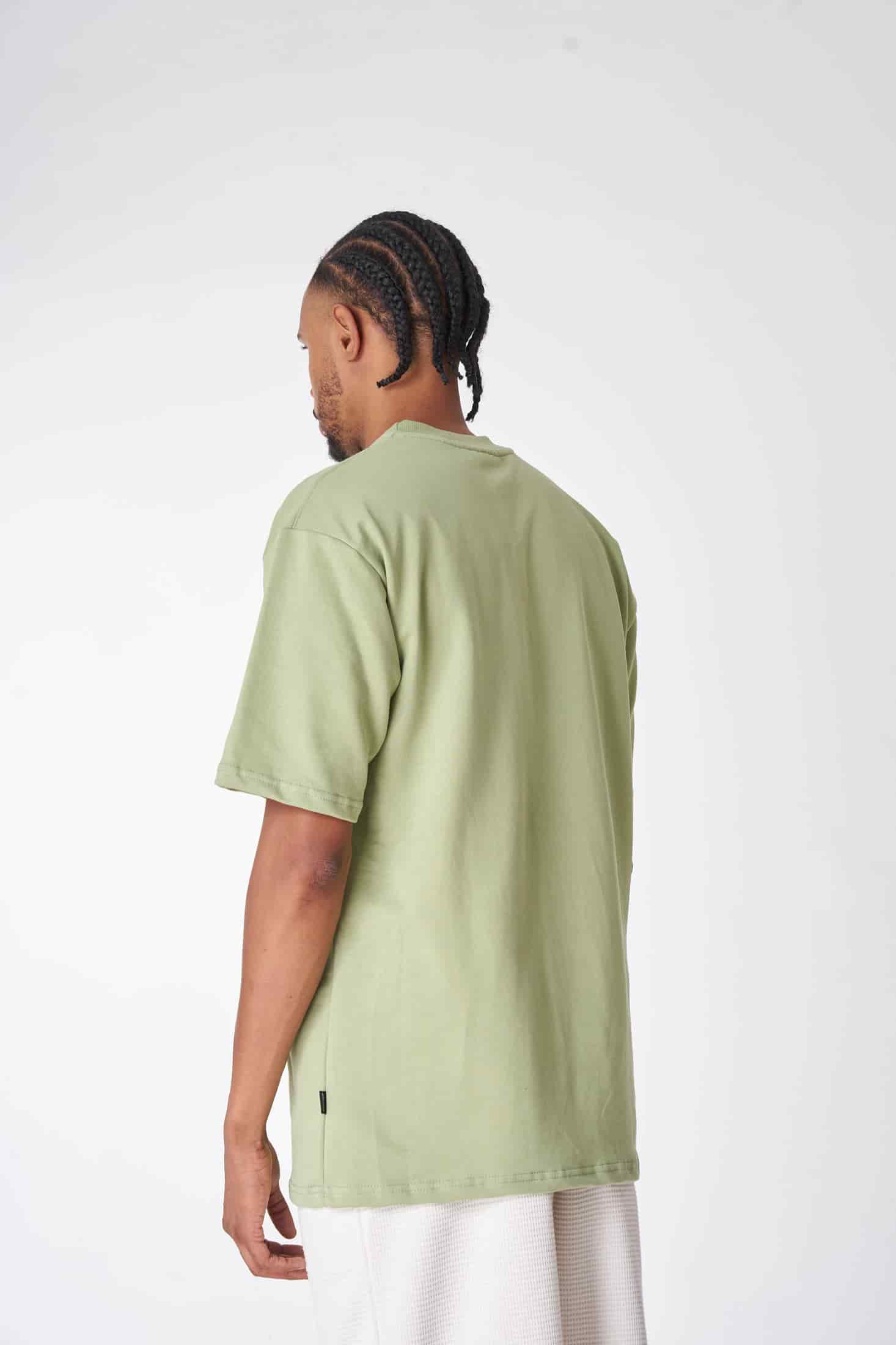 CAMISETA 300 GRAMOS 100% ALGODÓN VERDE CLARO - miniatura 2
