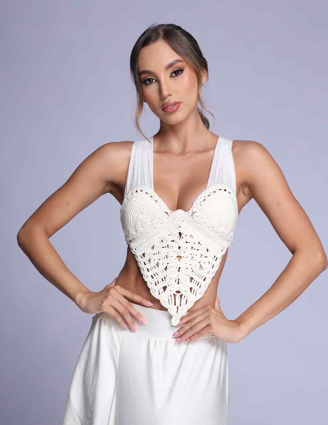 Crop Top Krishna Marfil - miniatura 1