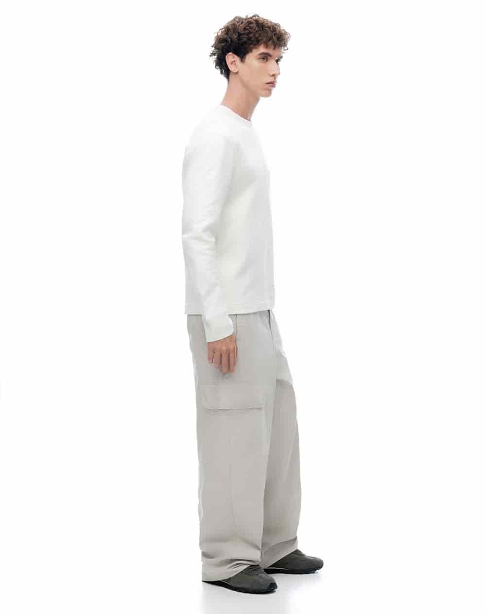Pantalón tiro medio regular habano hombre - miniatura 4