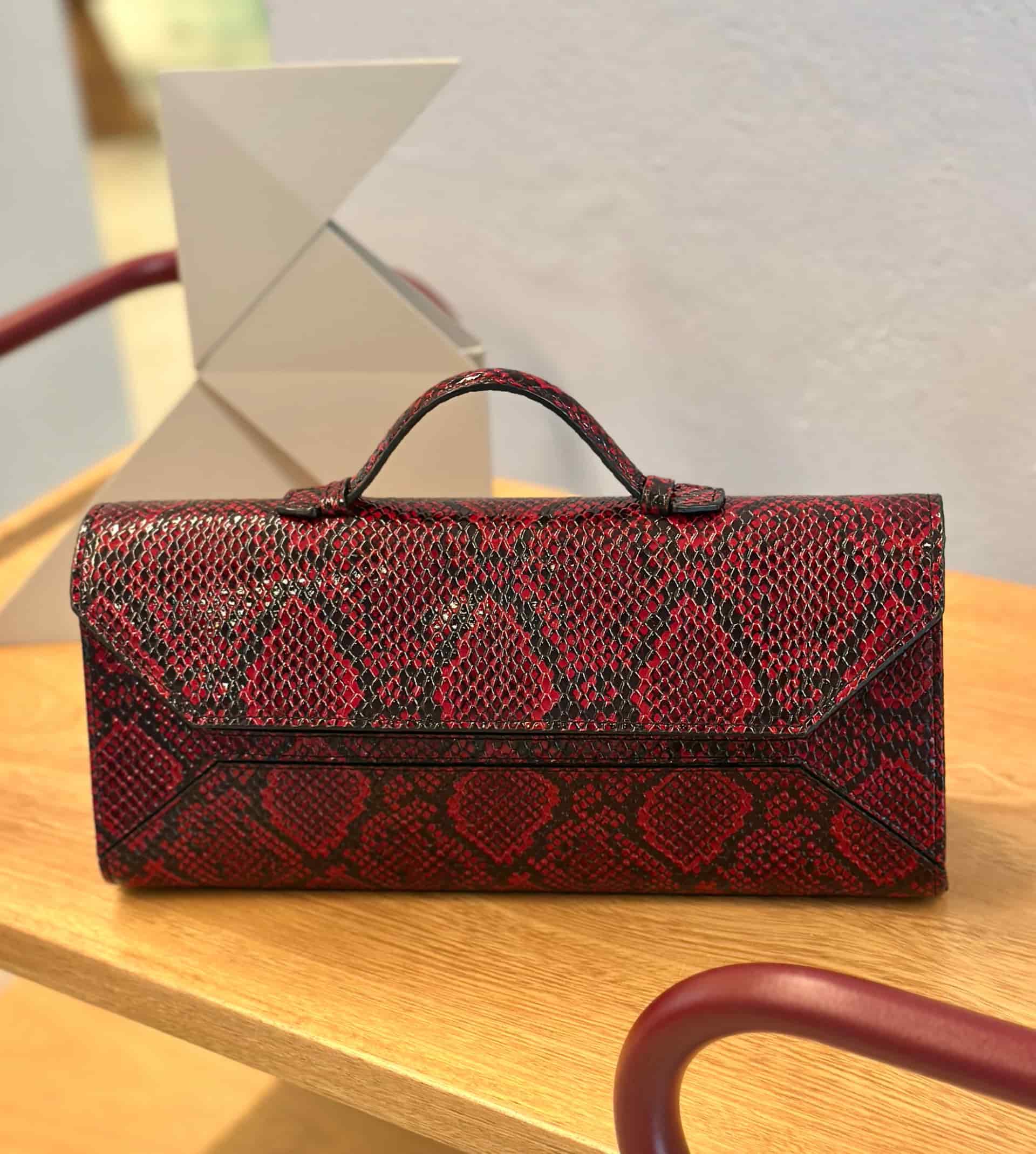 Sofi Baguette bag - tessitura vino - miniatura 1