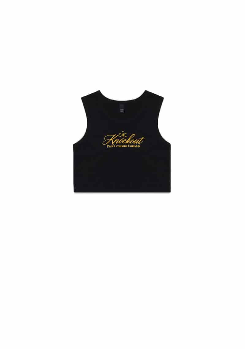 knockout black crop top - miniatura 9