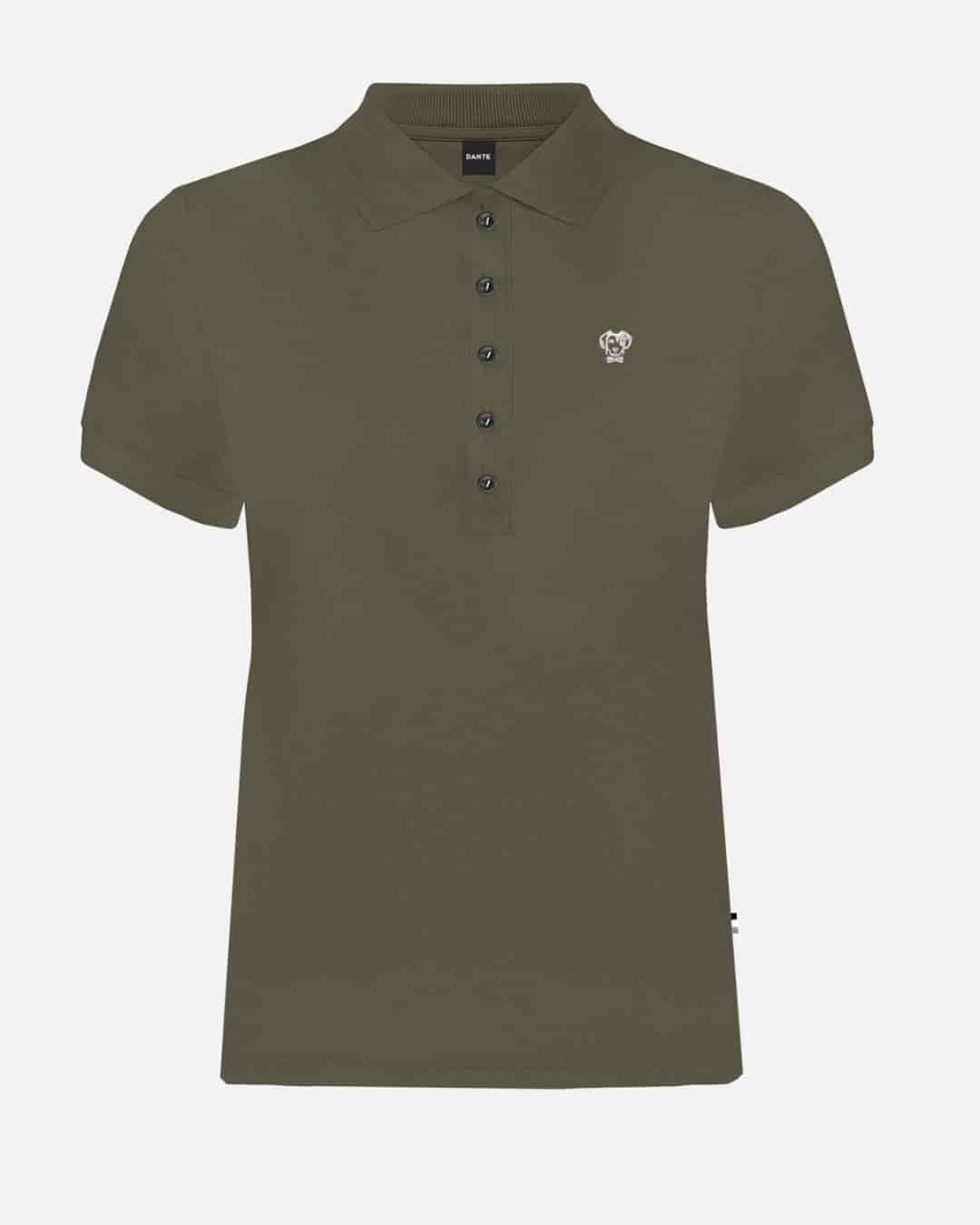 Polo Antimanchas de Mujer Verde Militar Regular Fit - miniatura 1
