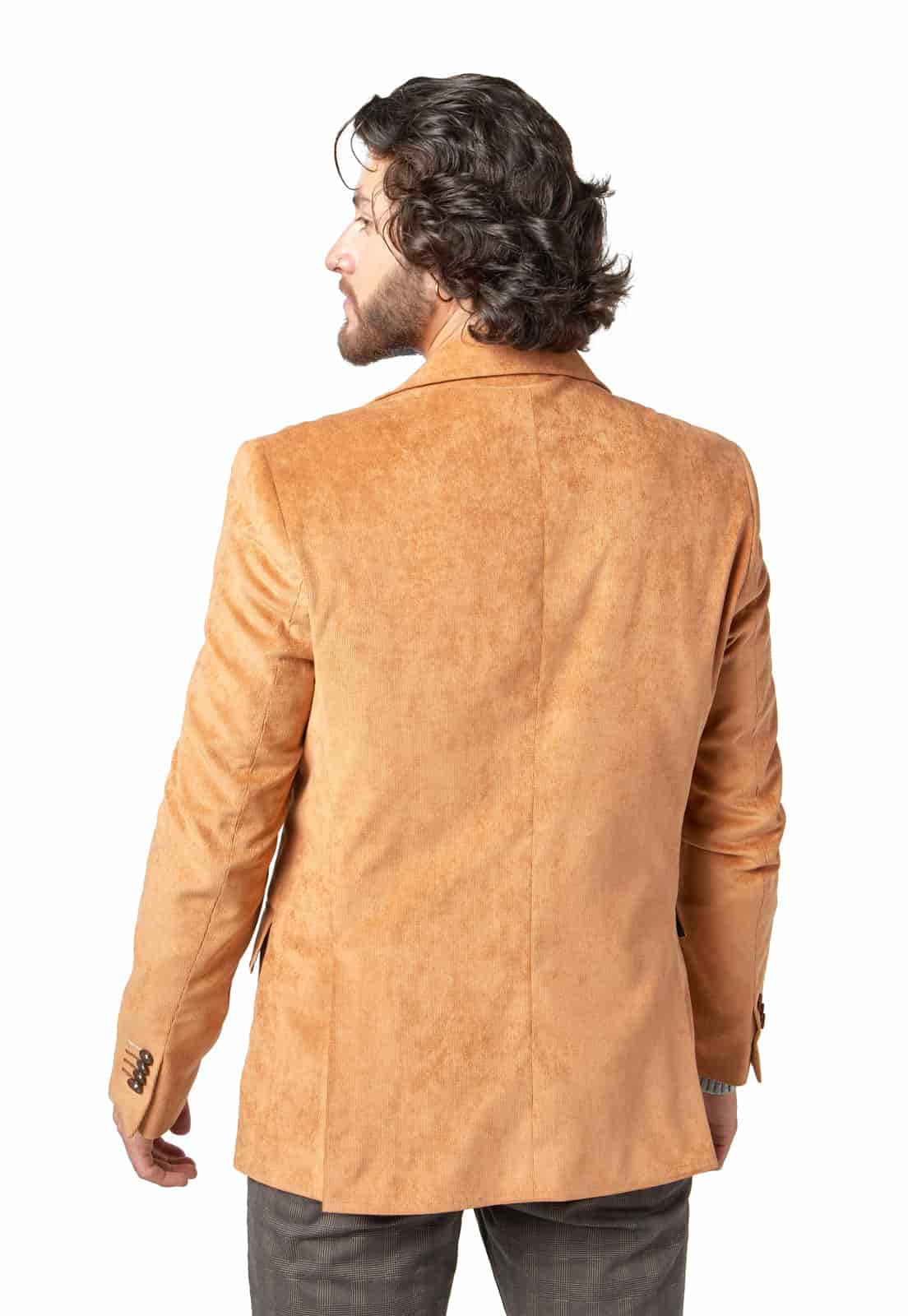 Blazer clásico pana camel. - miniatura 8