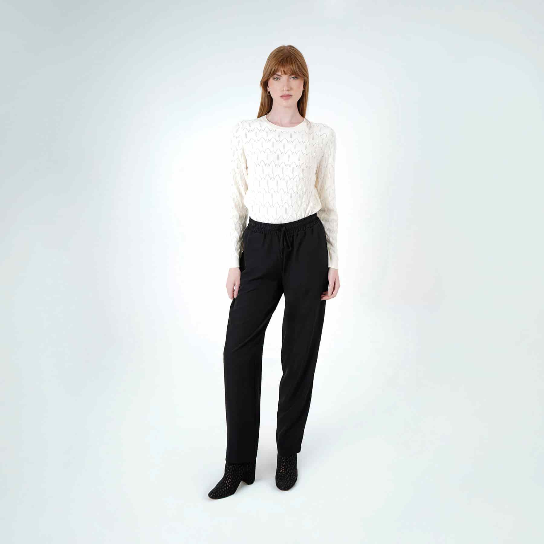 Pantalón básico bota recta cintura elástica - miniatura 2