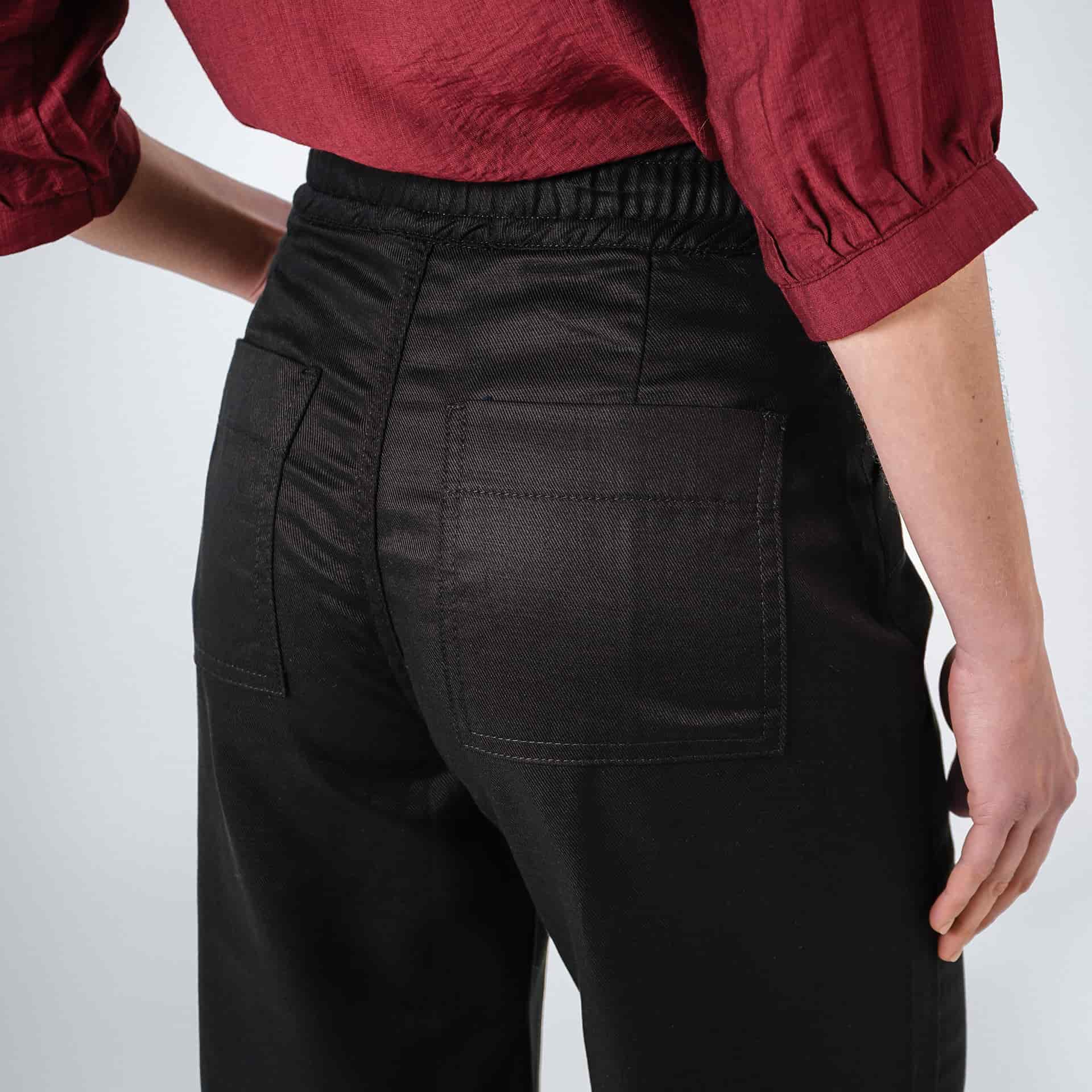 Pantalón básico estilo cargo bota flare con ajuste en cintura - miniatura 13