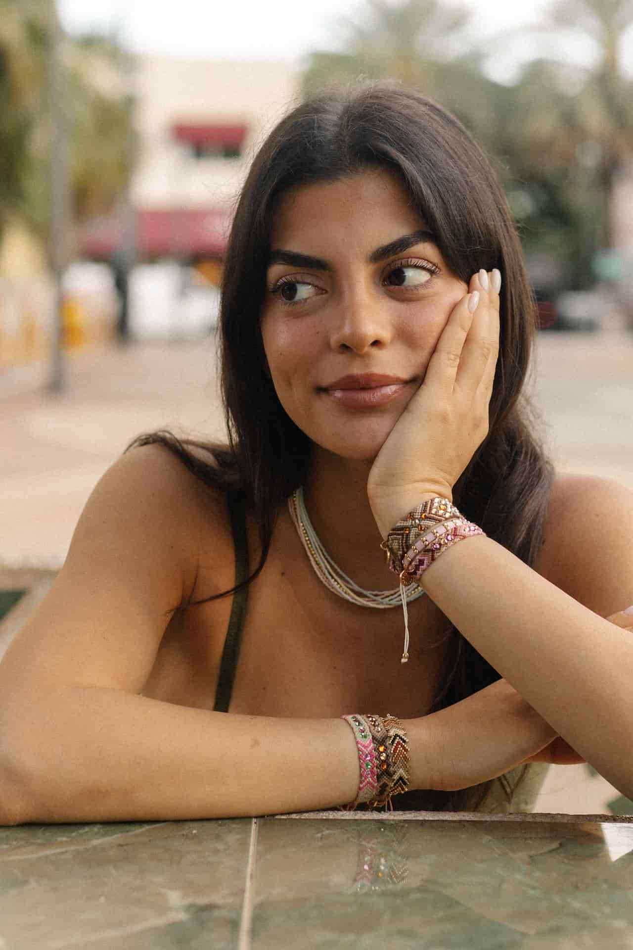 Wayuu Skinny Bracelet | Pink Aura - miniatura 3