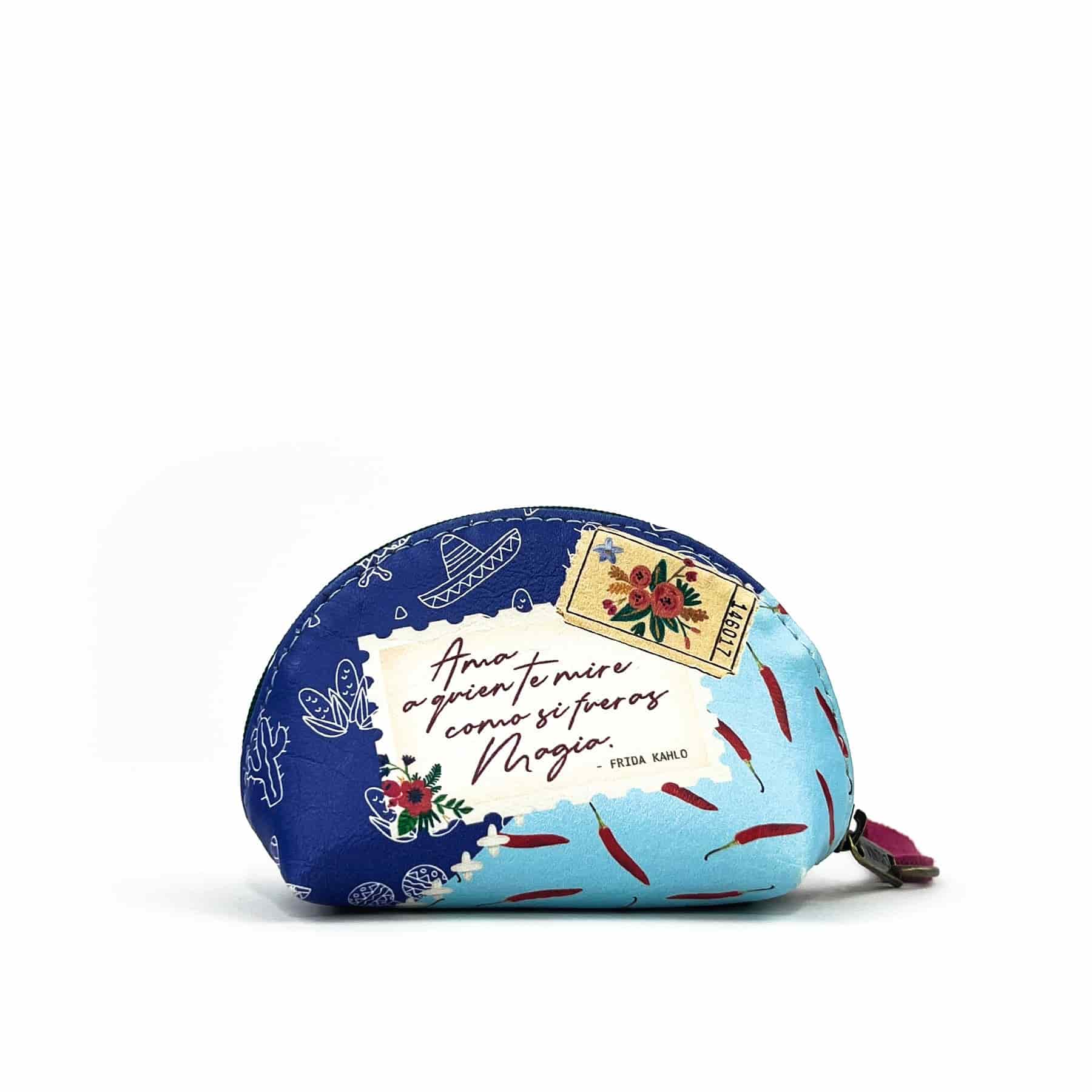 Monedero Para Mujer Dublín Con Estampado Y Cremallera Viva La Vida - miniatura 3